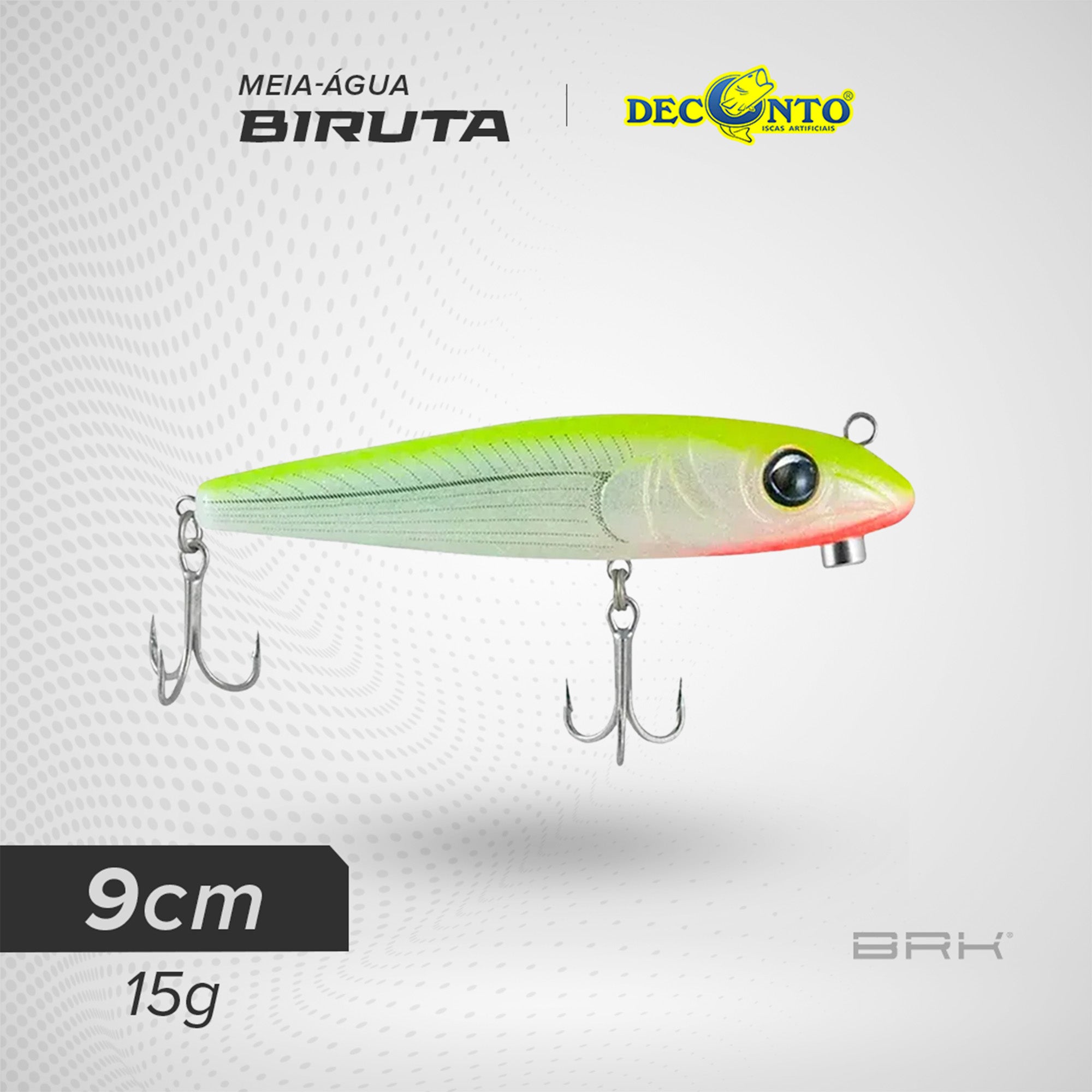 Isca Artificial Deconto Biruta 90 Meia-água - Brk Fishing