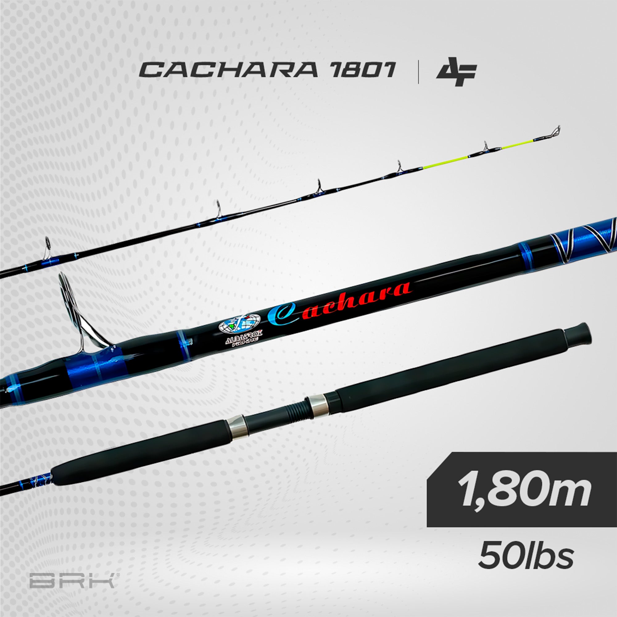 Vara de Pesca Albatroz Cachara 1801 50lbs 1,80m - Molinete (Inteiriça) - Brk Fishing