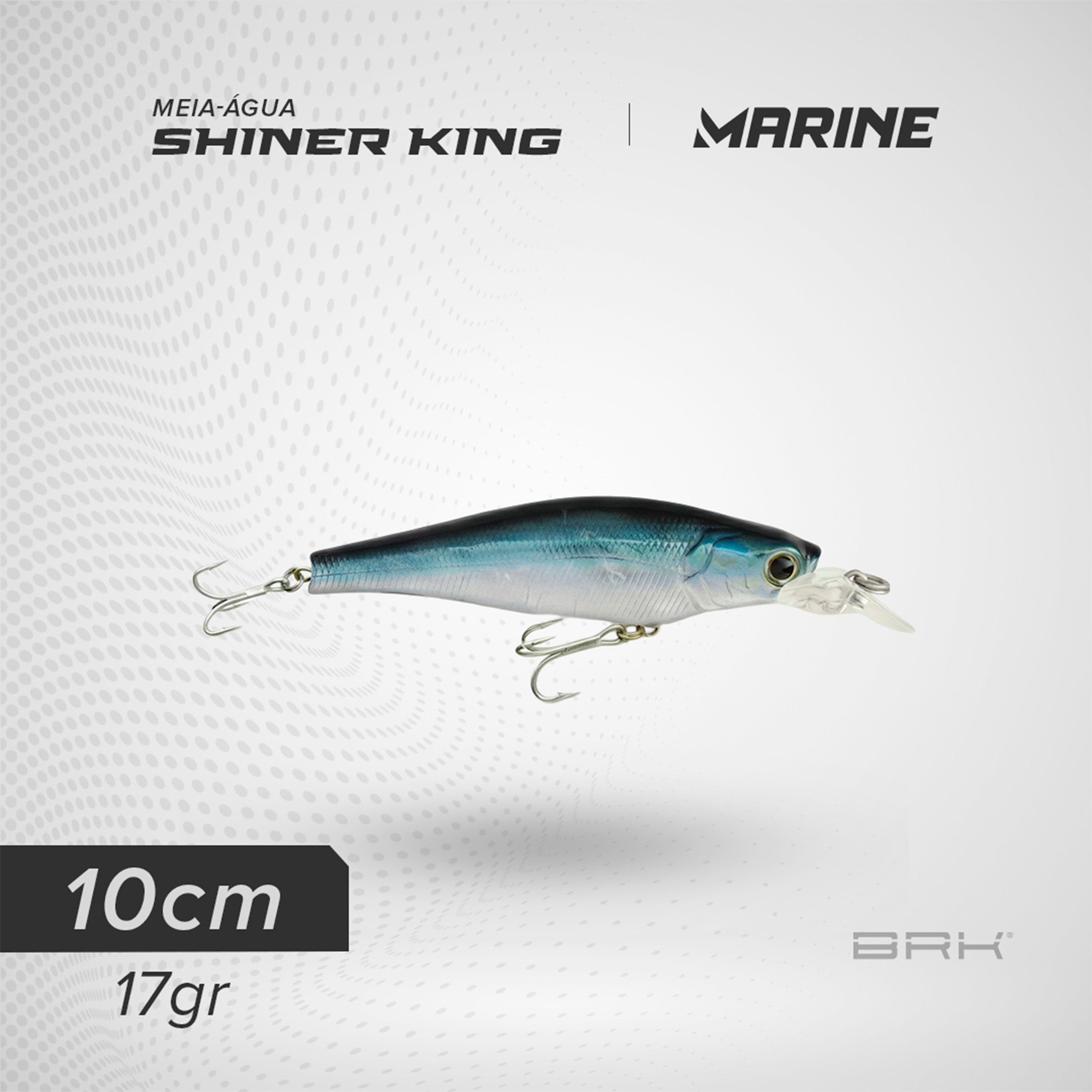 Isca Artificial Marine Sports Shiner King 100MR Meia-Água Marine Sports