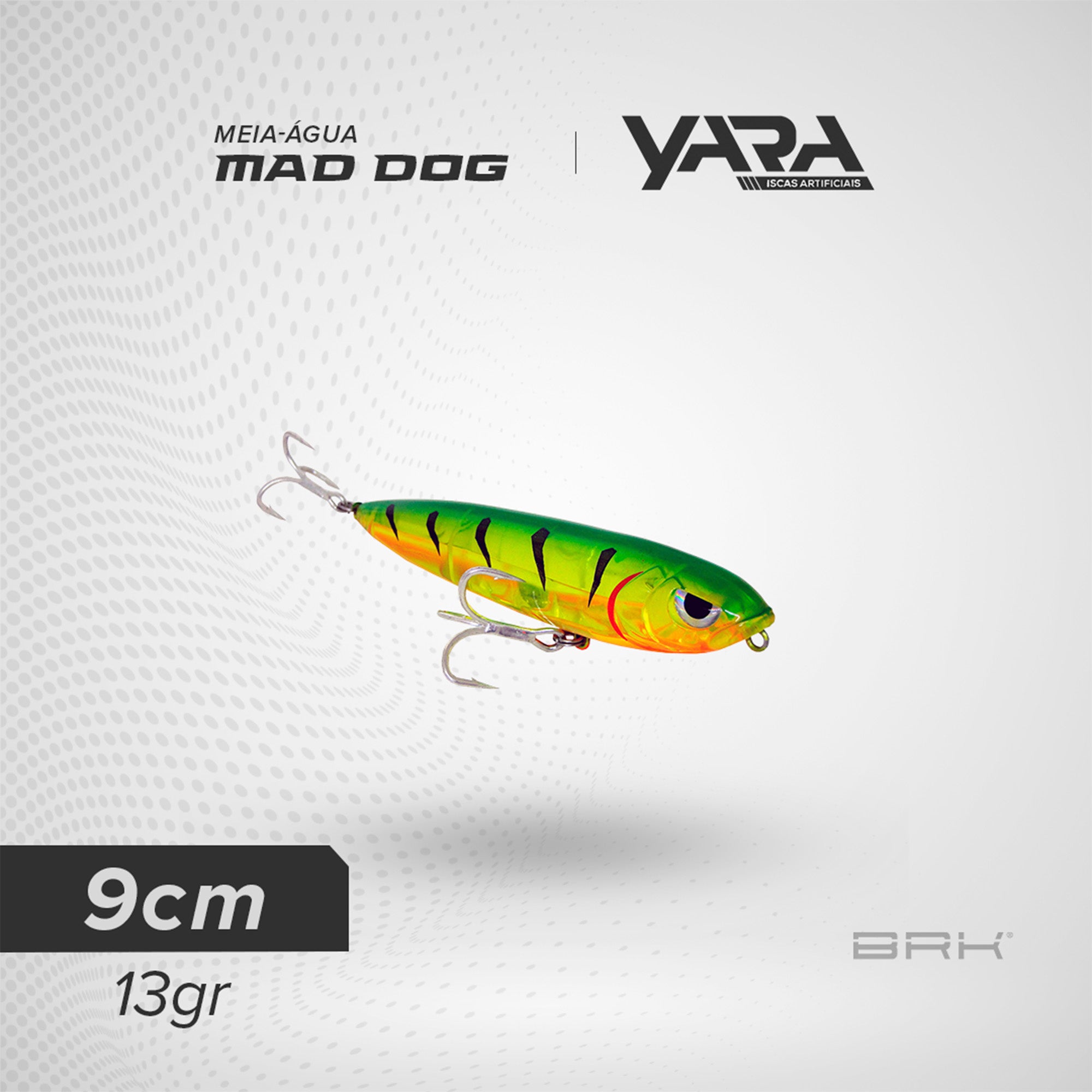 Isca Artificial Yara Mad Dog Meia-Água Yara