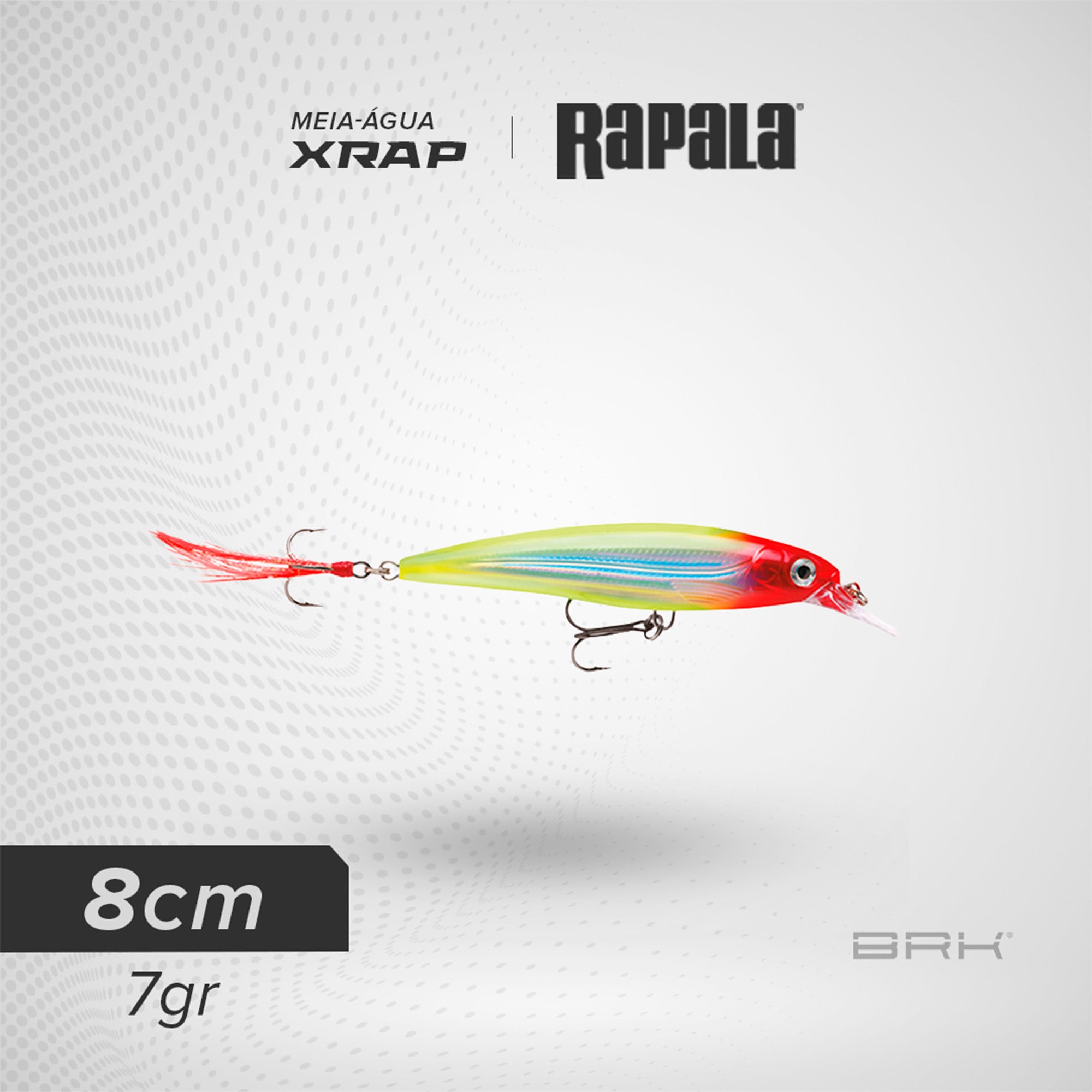 Isca Artificial Rapala XRAP 8 Meia-Água Rapala
