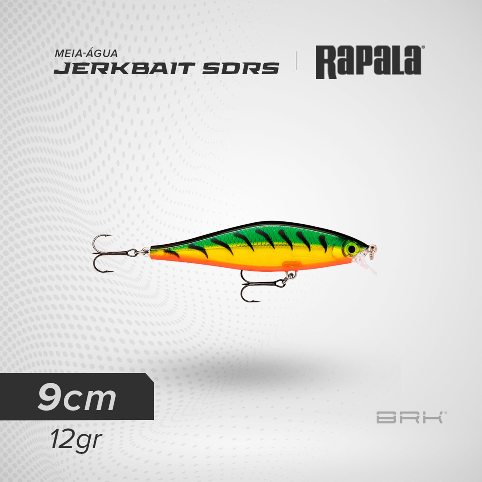 Isca Artificial Rapala Jerkbait SDRS-9 Meia-Água Rapala