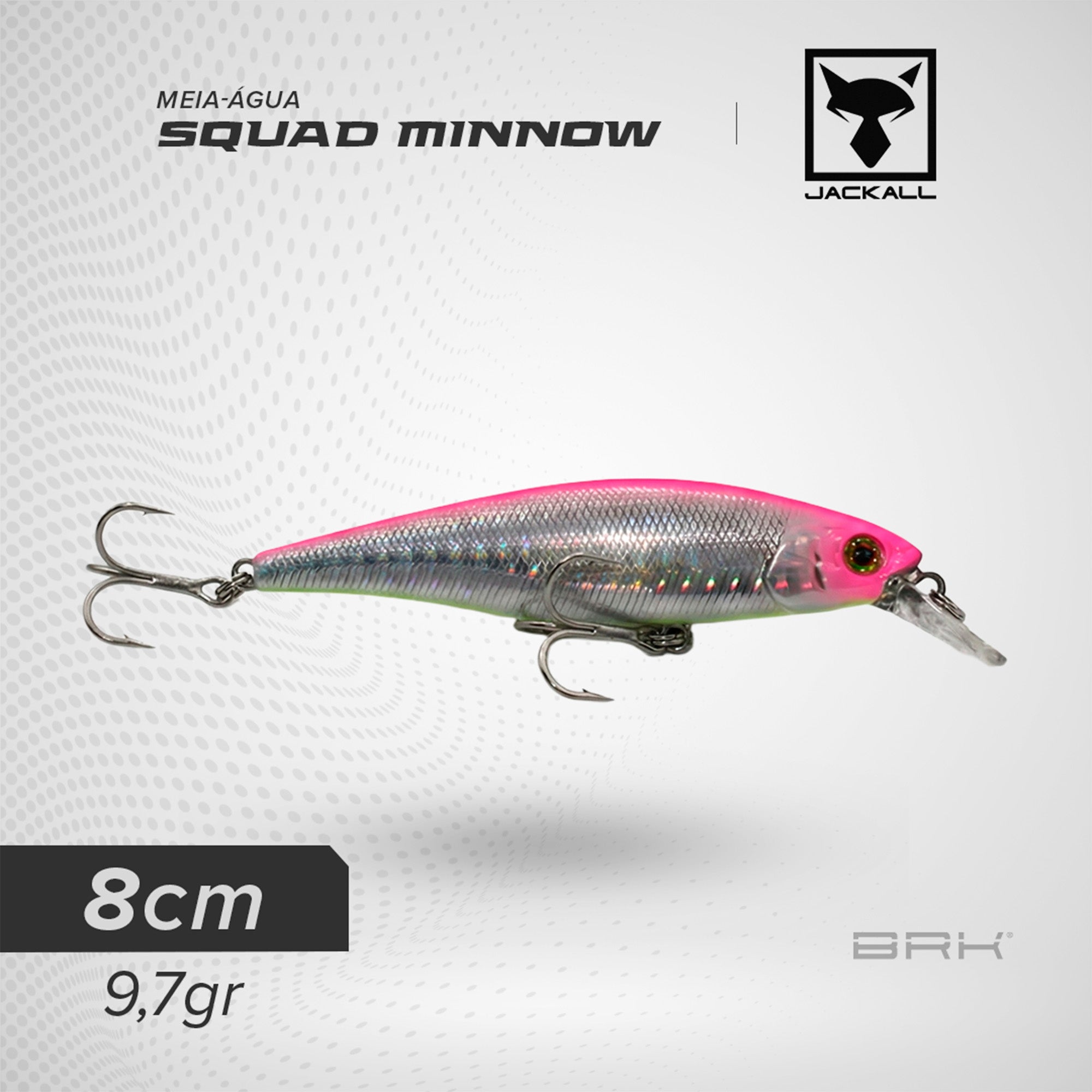 Isca Artificial Jackall Squad Minnow 80SP Meia-água Jackall