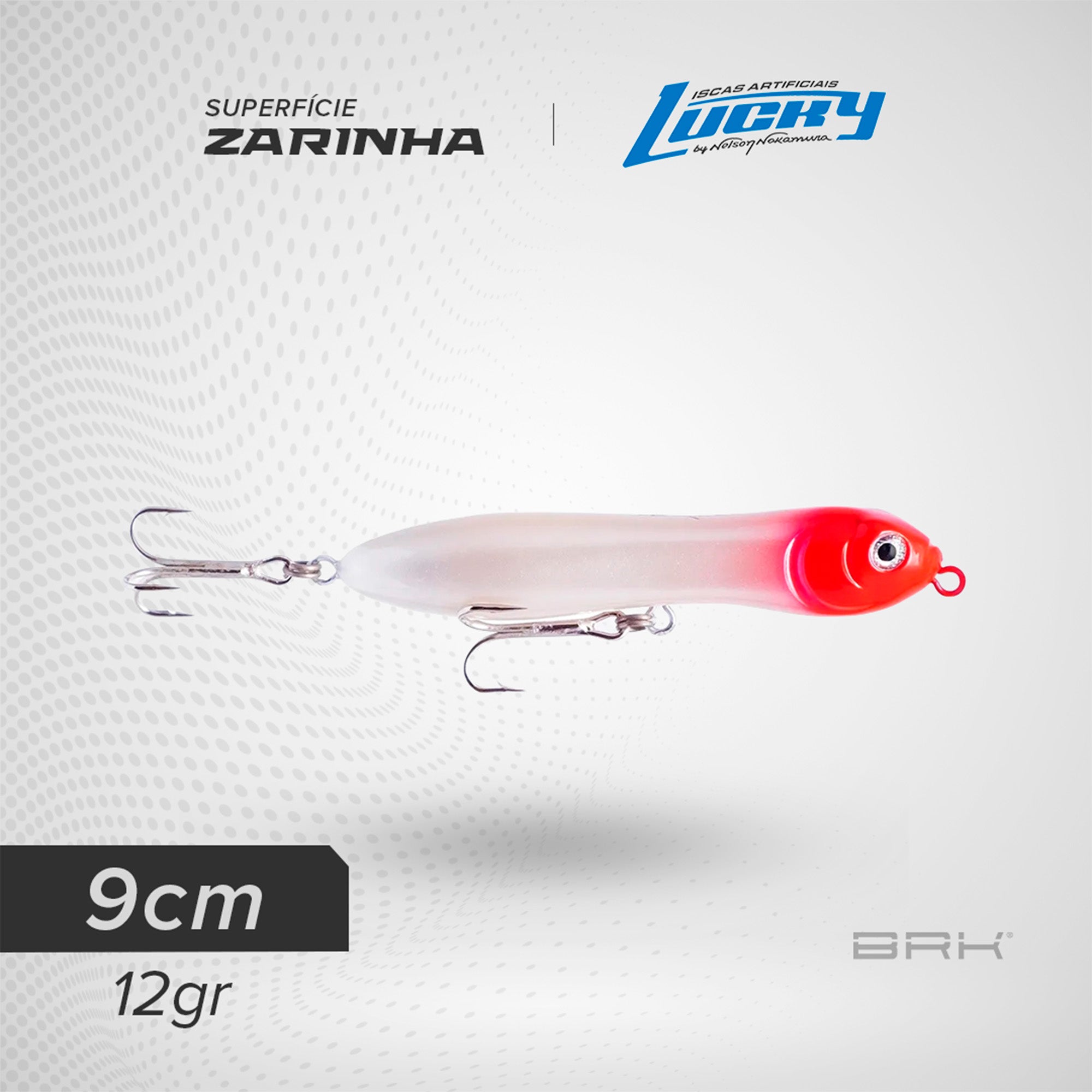 Isca Artificial Nelson Nakamura Zig Zarinha 9cm 12g Superfície - Brk Fishing