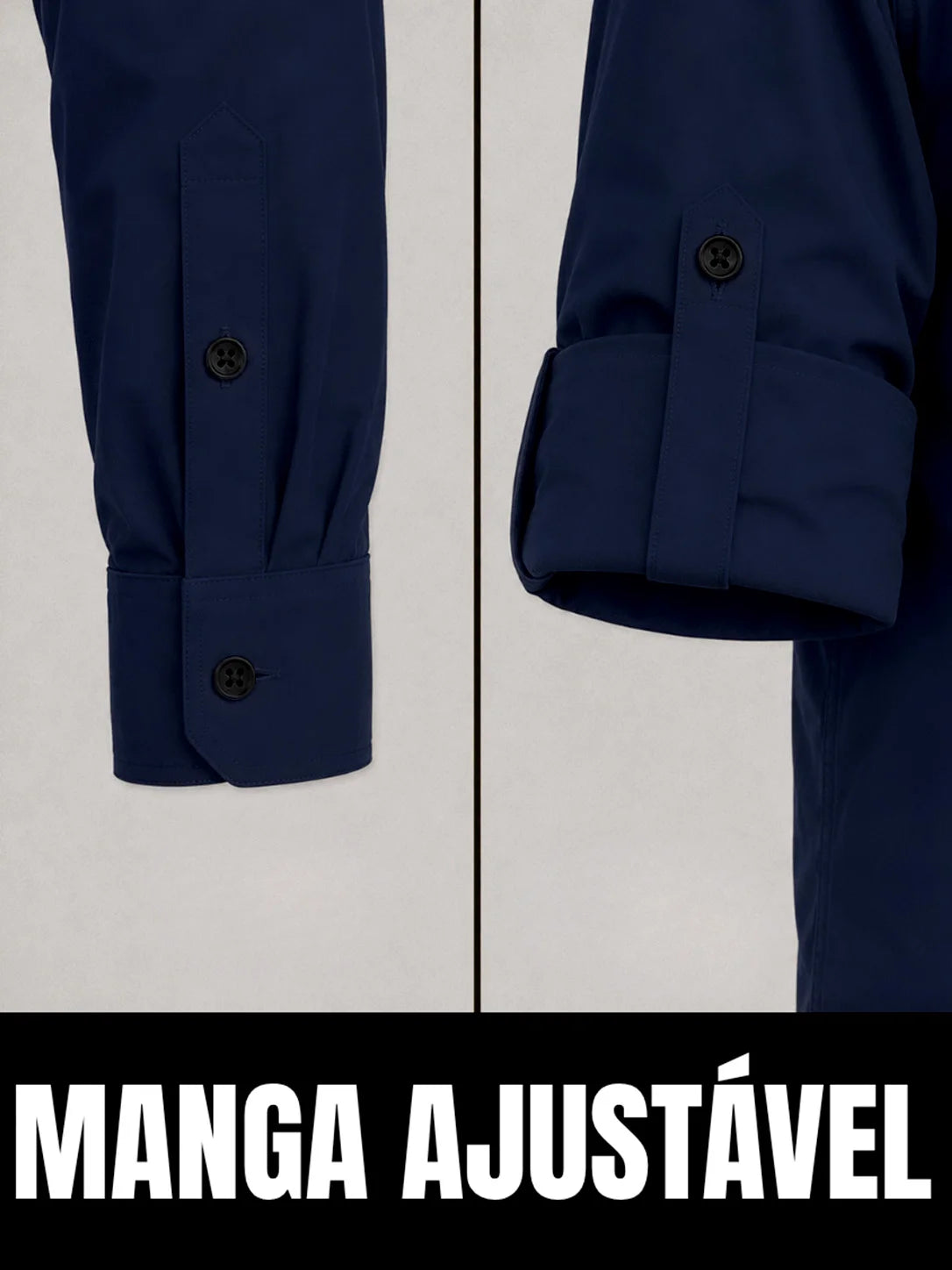 Camisa Work Azul Navy com Proteção com Proteção UV50+