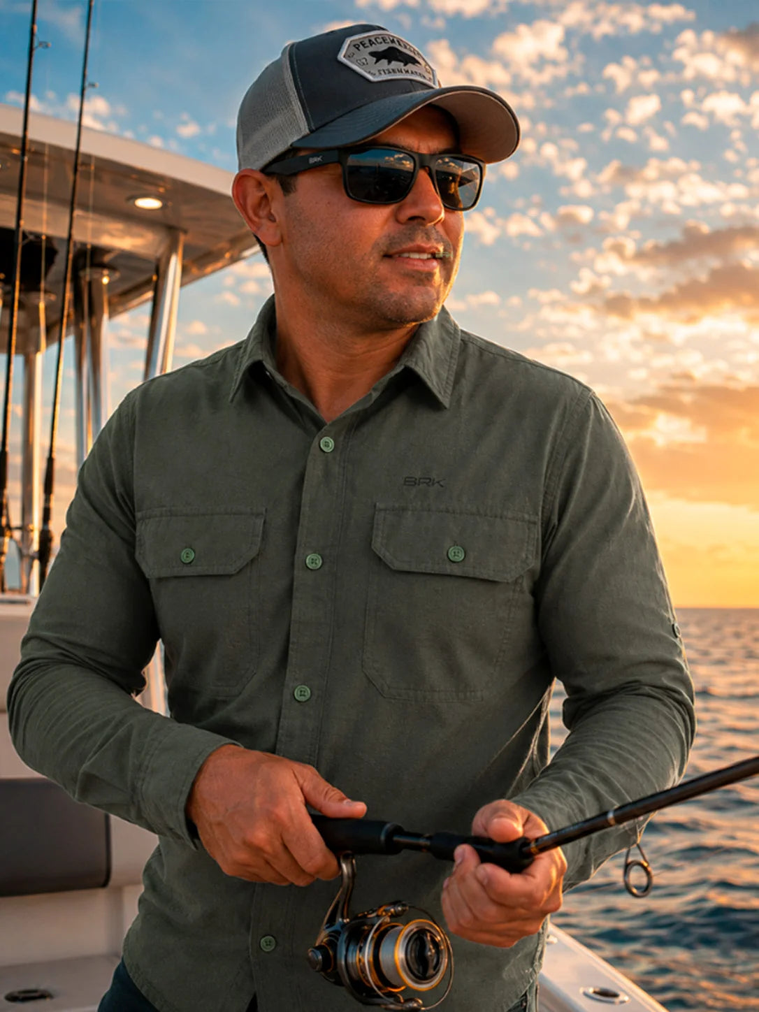 Camisa Adventure Verde Escuro com Proteção UV50+