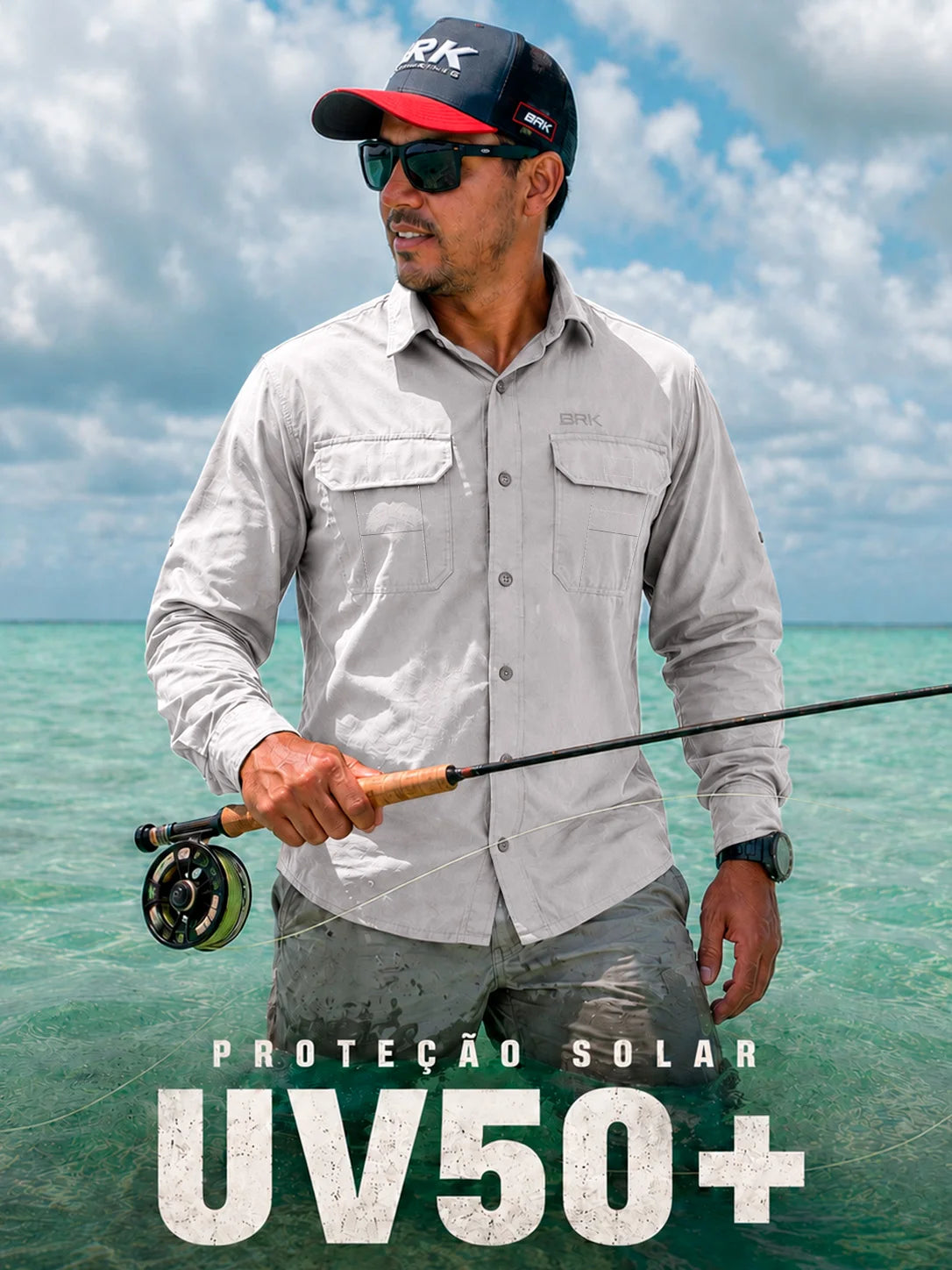 Camisa Adventure Bege Dunas com Proteção UV50+