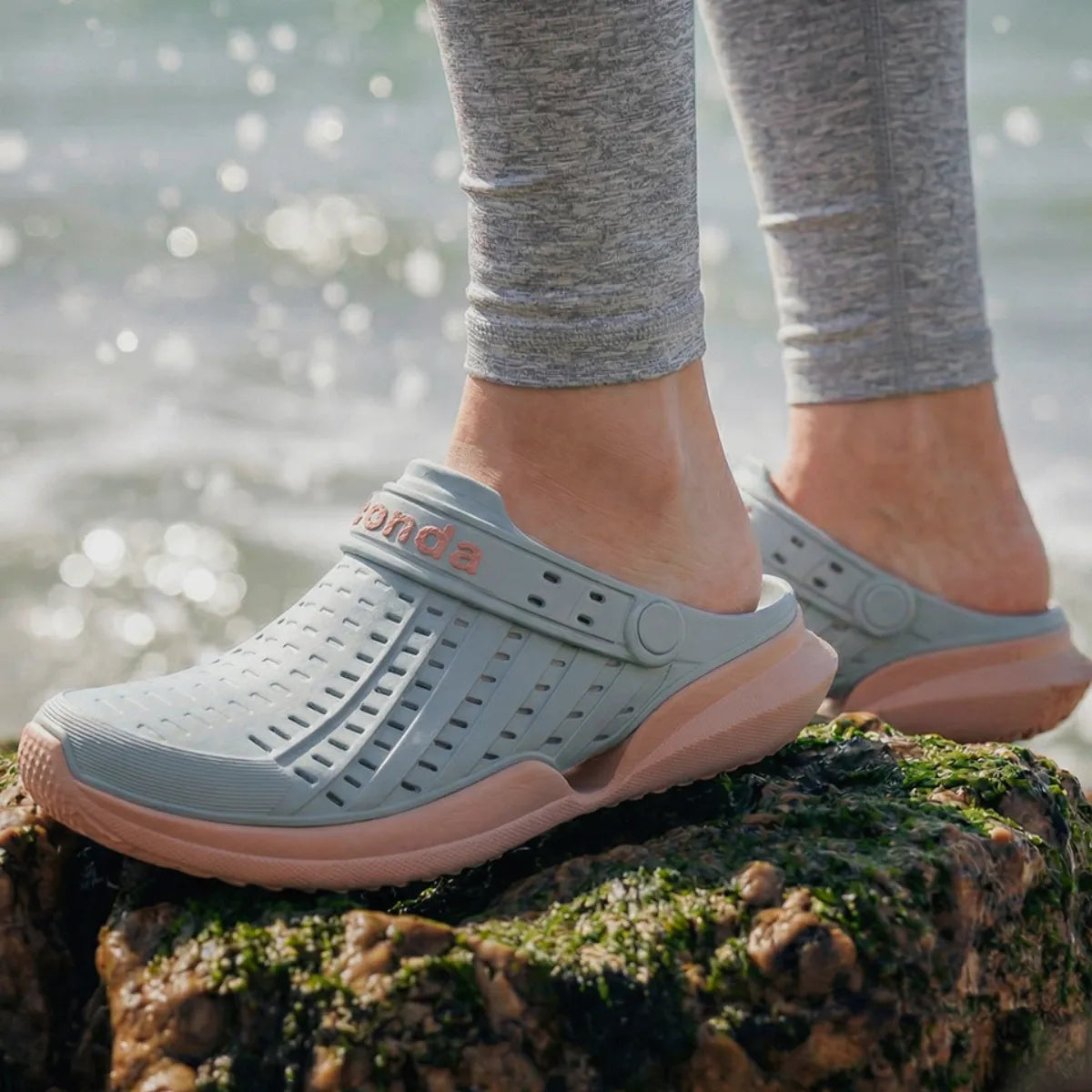 Sandália Antiderrapante para Pesca Boaonda Flow Discovery Flamingo