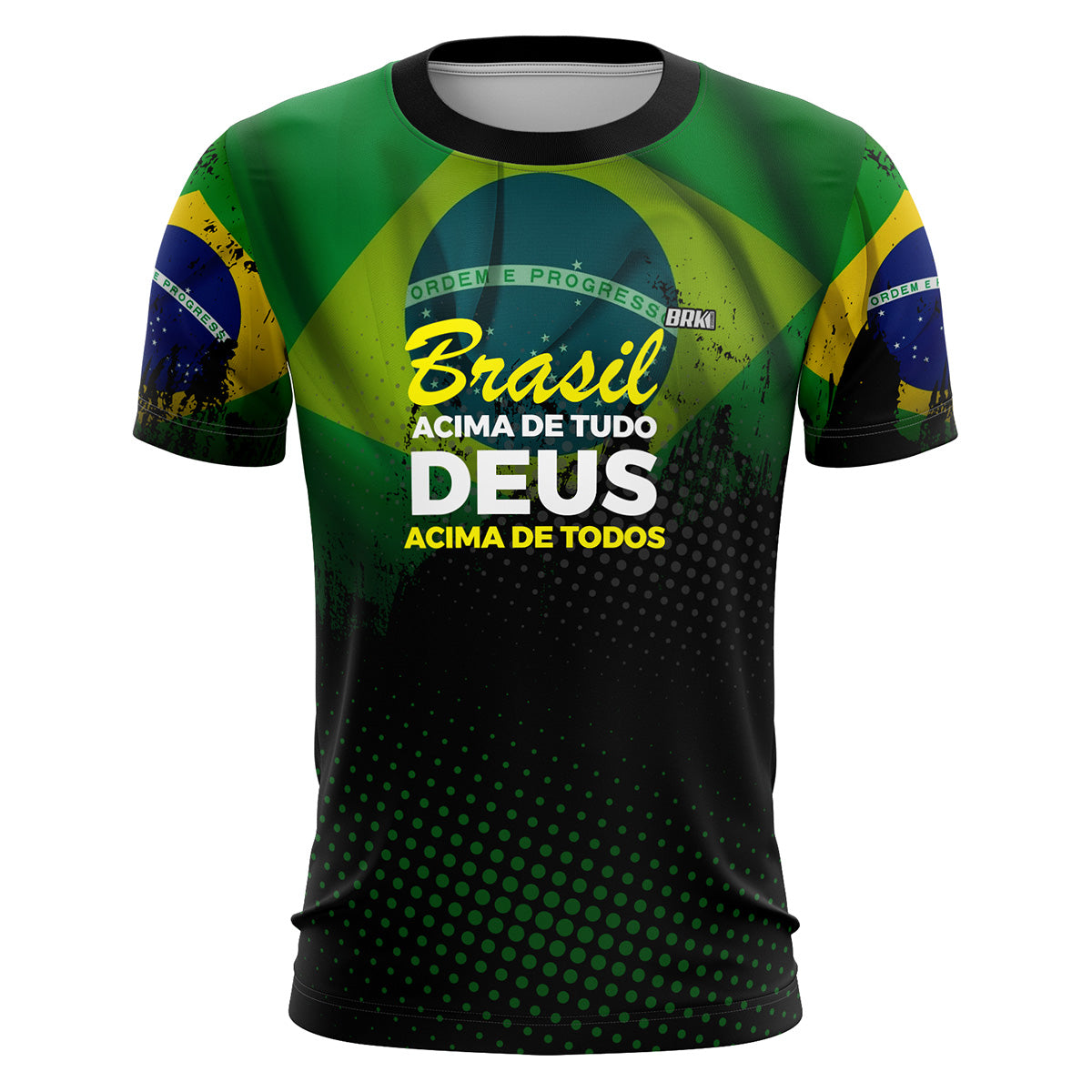 Camiseta Brasil Acima de Tudo Brk com UV50+ - Brk Fishing