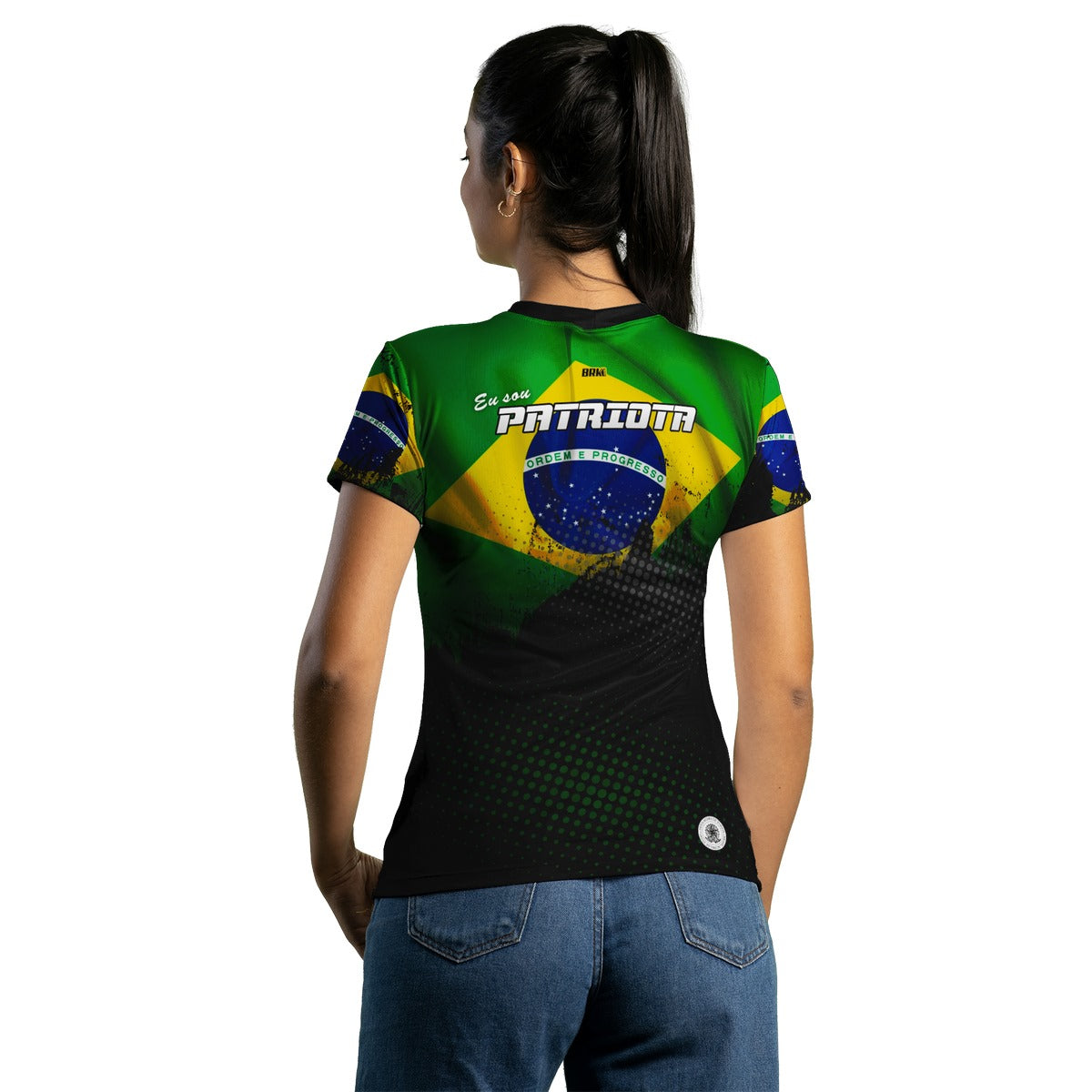 Camisa Feminina Brasil Acima de Tudo Brk com UV50+ - Brk Fishing