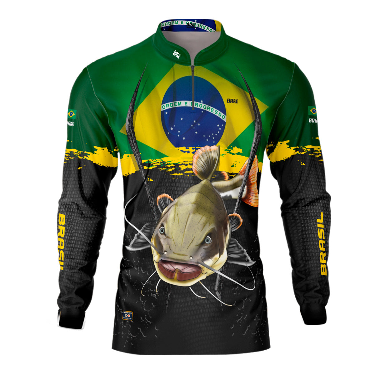 Camisa Masculina Brk Pirarara Brasil Proteção Solar UV50+ - Brk Fishing