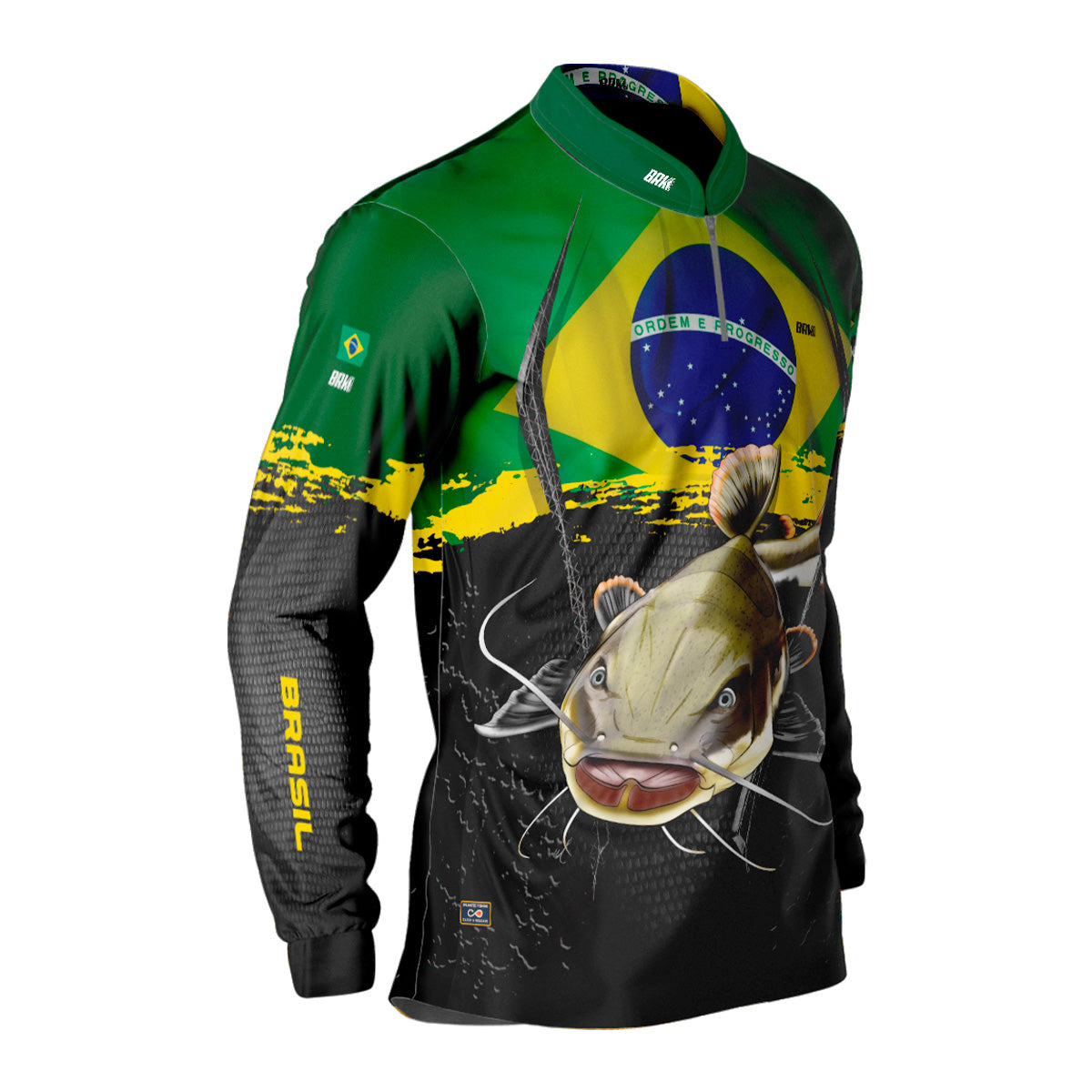 Camisa Masculina Brk Pirarara Brasil Proteção Solar UV50+ - Brk Fishing