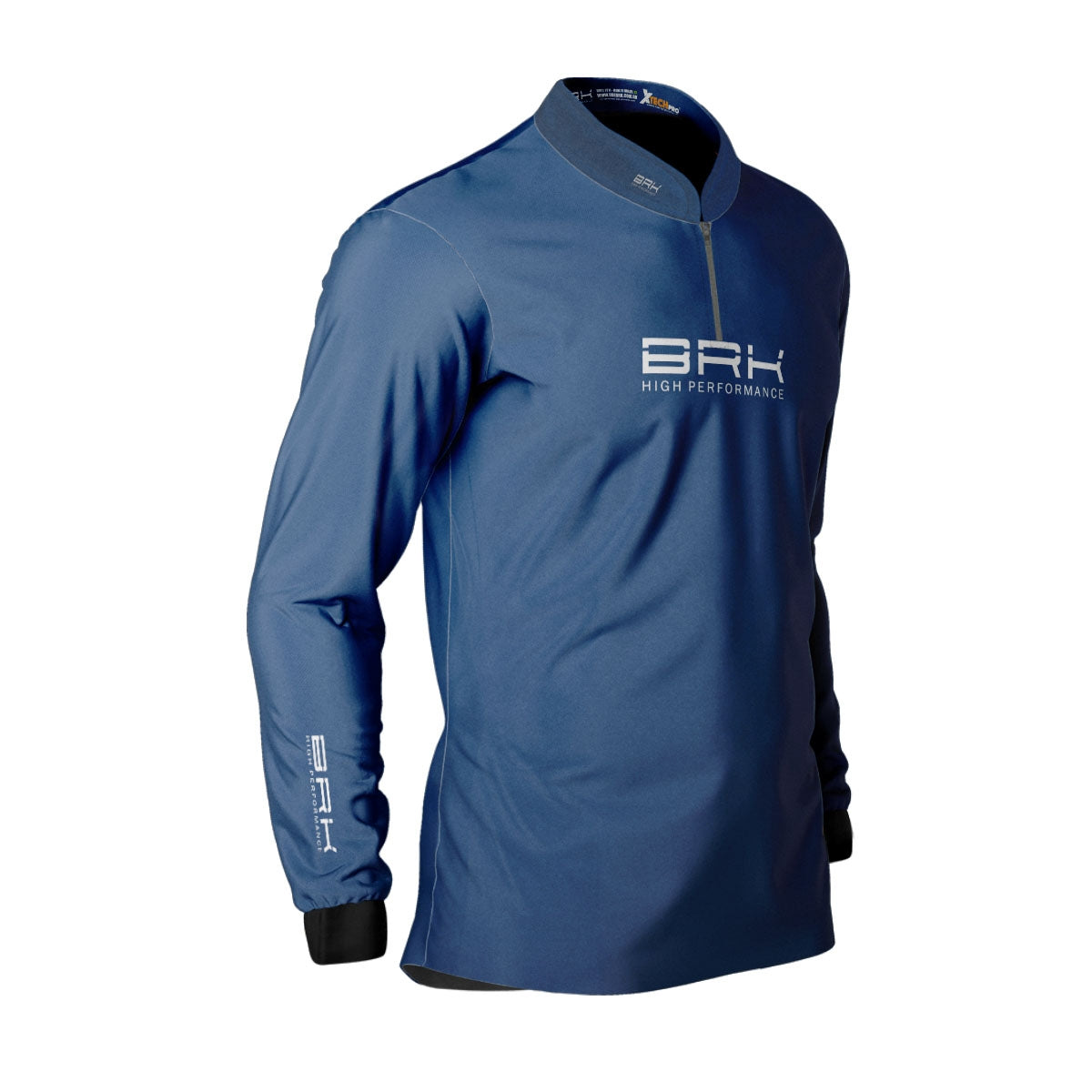 Camisa de Pesca Brk Offshore Gear Marlim Azul Escuro com Proteção Solar UV50+ - Brk Fishing