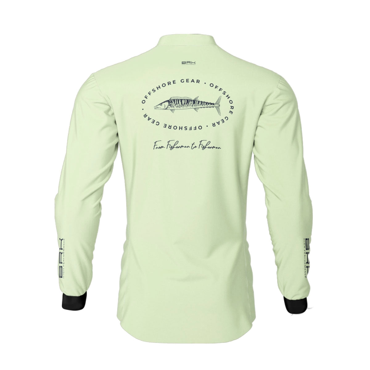 Camisa de Pesca Brk Offshore Gear Cavala Verde com Proteção Solar UV50+ - Brk Fishing