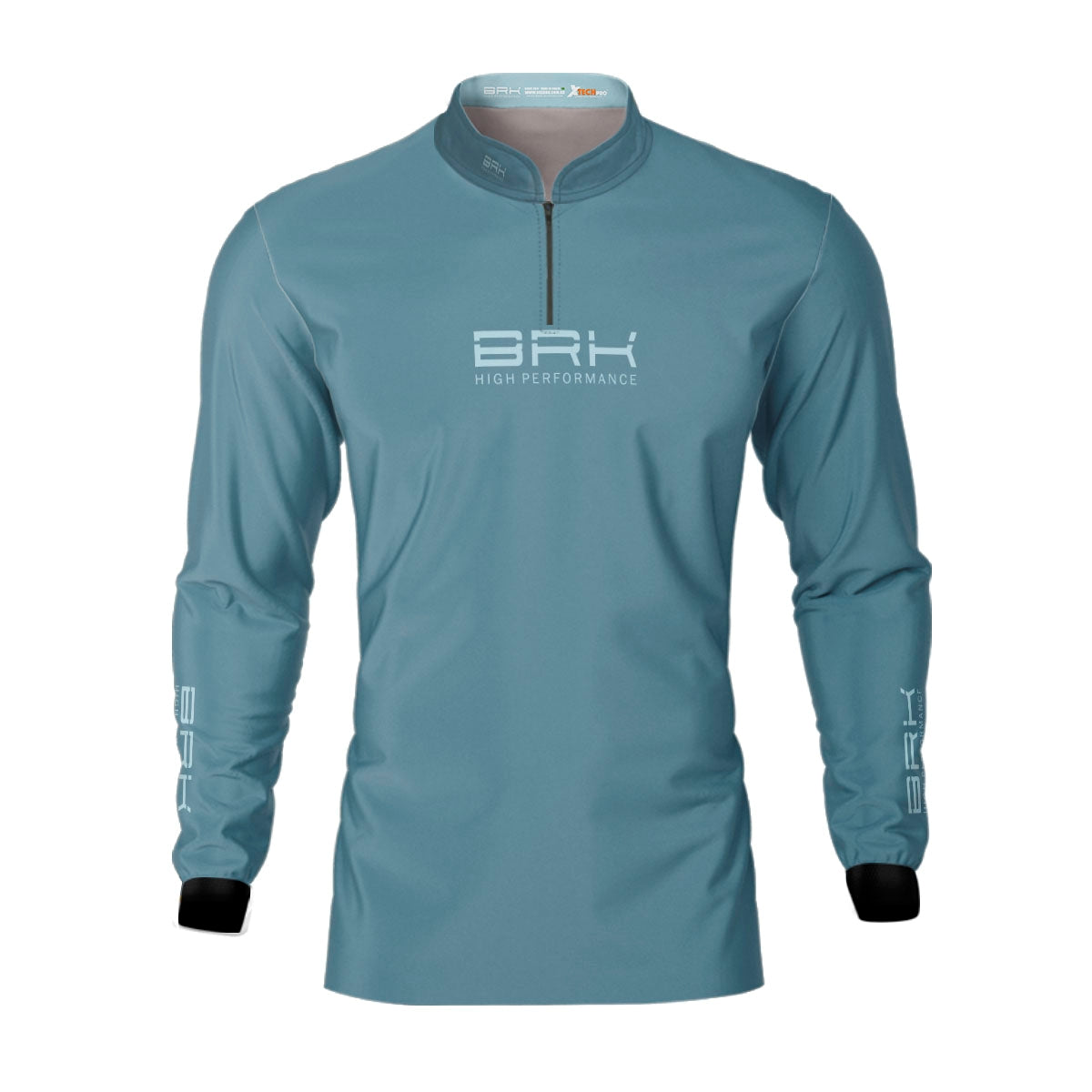 Camisa de Pesca Brk Offshore Gear Iscas Azul com Proteção Solar UV50+ - Brk Fishing