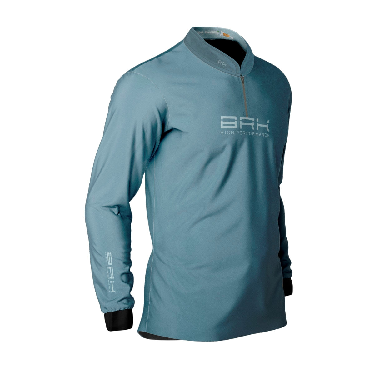 Camisa de Pesca Brk Offshore Gear Iscas Azul com Proteção Solar UV50+ - Brk Fishing