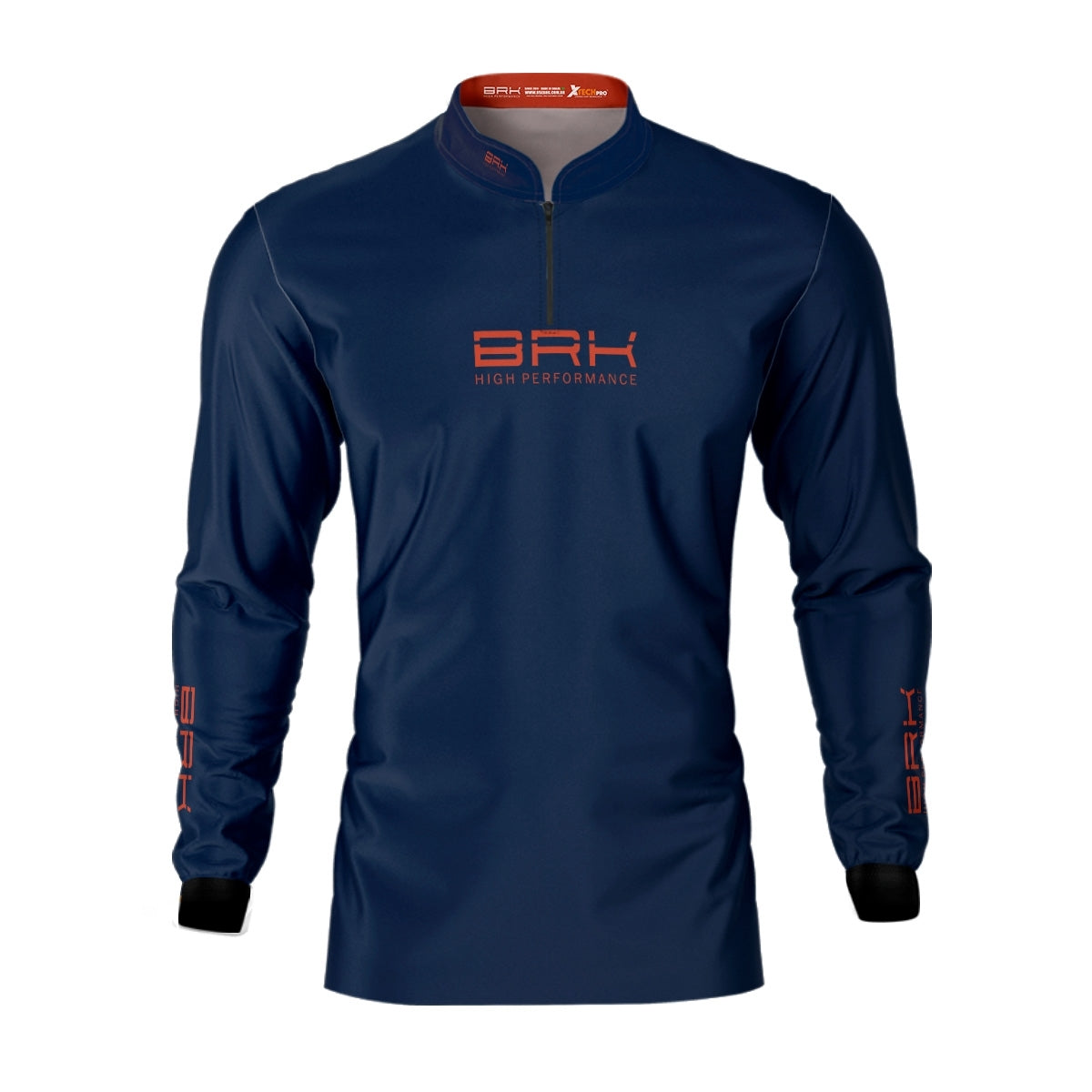 Camisa de Pesca Brk Fishing Club Vermelho com Proteção Solar UV50+ - Brk Fishing