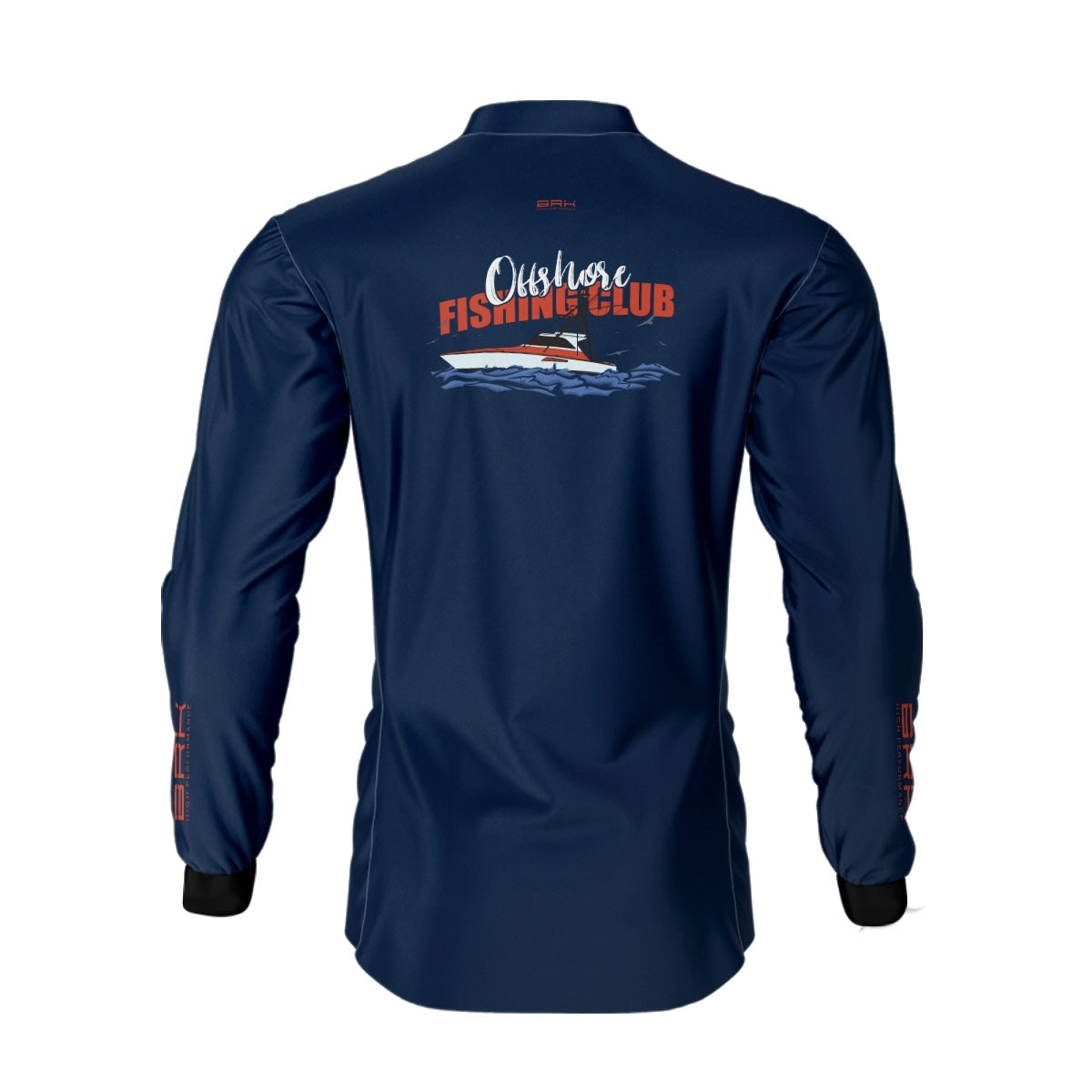 Camisa de Pesca Brk Fishing Club Vermelho com Proteção Solar UV50+ - Brk Fishing