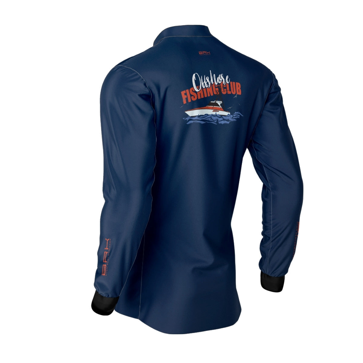 Camisa de Pesca Brk Fishing Club Vermelho com Proteção Solar UV50+ - Brk Fishing