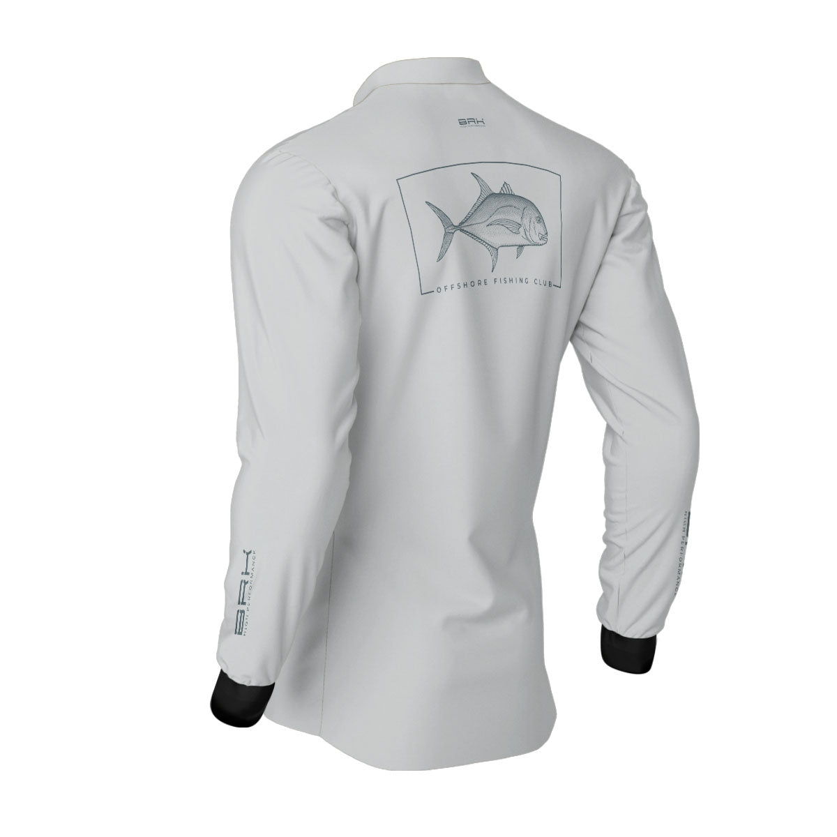Camisa de Pesca Brk Offshore Fishing Club Xareu com Proteção Solar UV50+ - Brk Fishing
