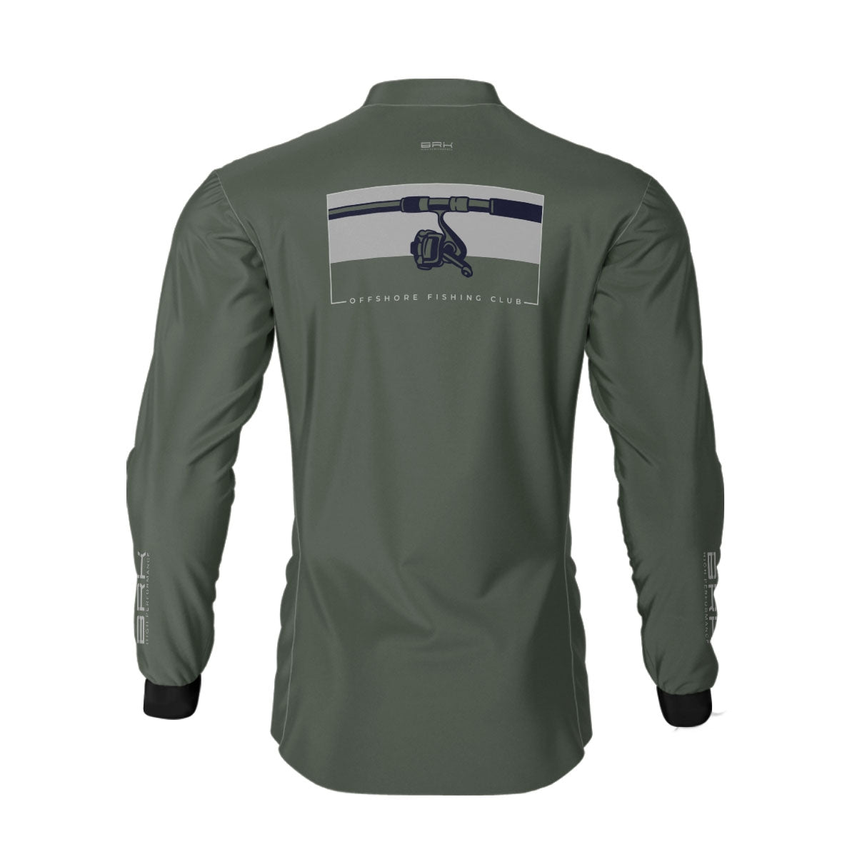 Camisa de Pesca Brk Offshore Fishing Club Vara de Pesca com Proteção Solar UV50+ - Brk Fishing