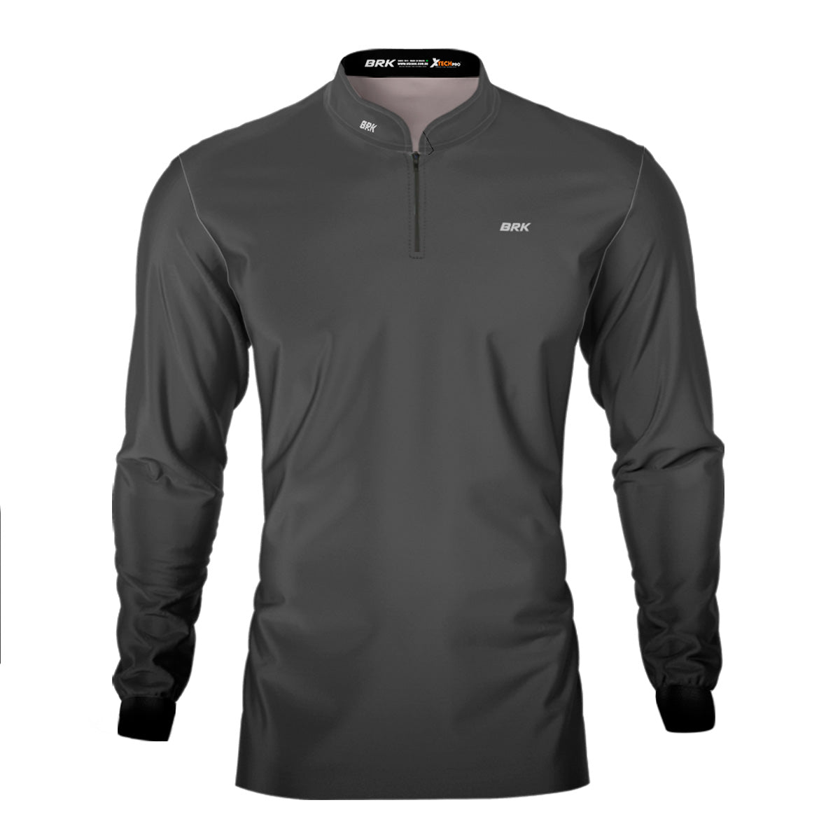 Camisa Agro Brk Unissex Basic Cinza com Proteção Solar UV50+ - Brk Fishing