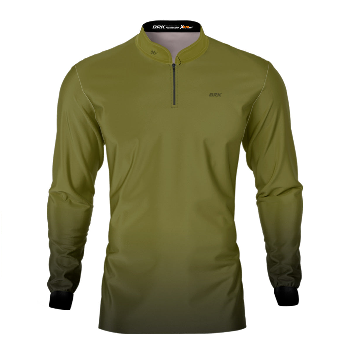 Camisa de Motociclismo Brk Unissex Basic Verde Musgo com Proteção Solar UV50+ - Brk Fishing