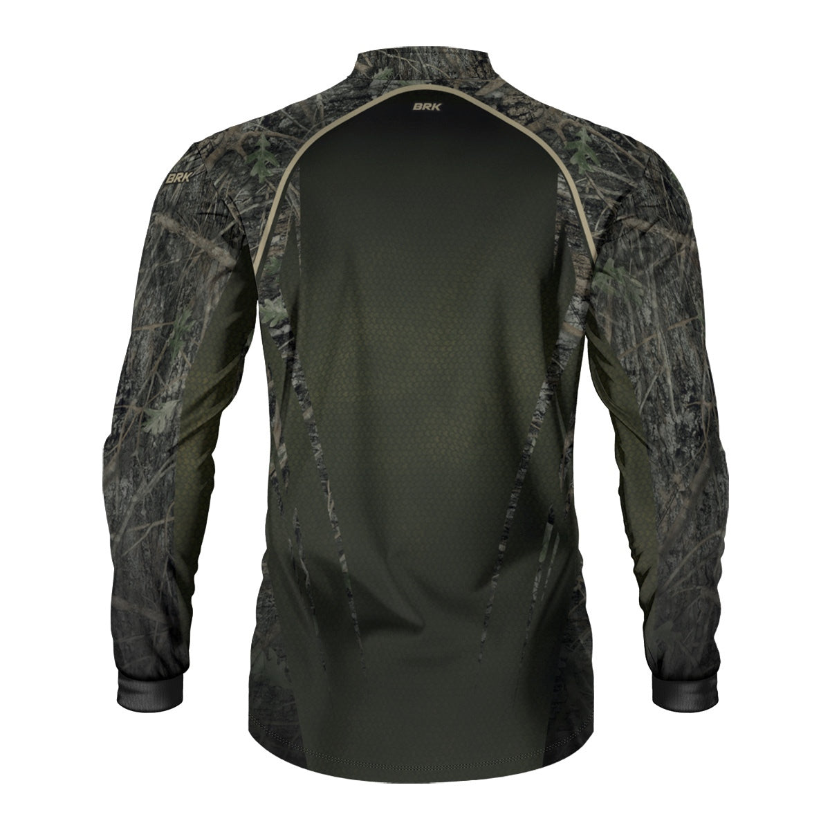 Camisa Agro Brk Camuflada Verde com Proteção Solar UV50+ - Brk Fishing