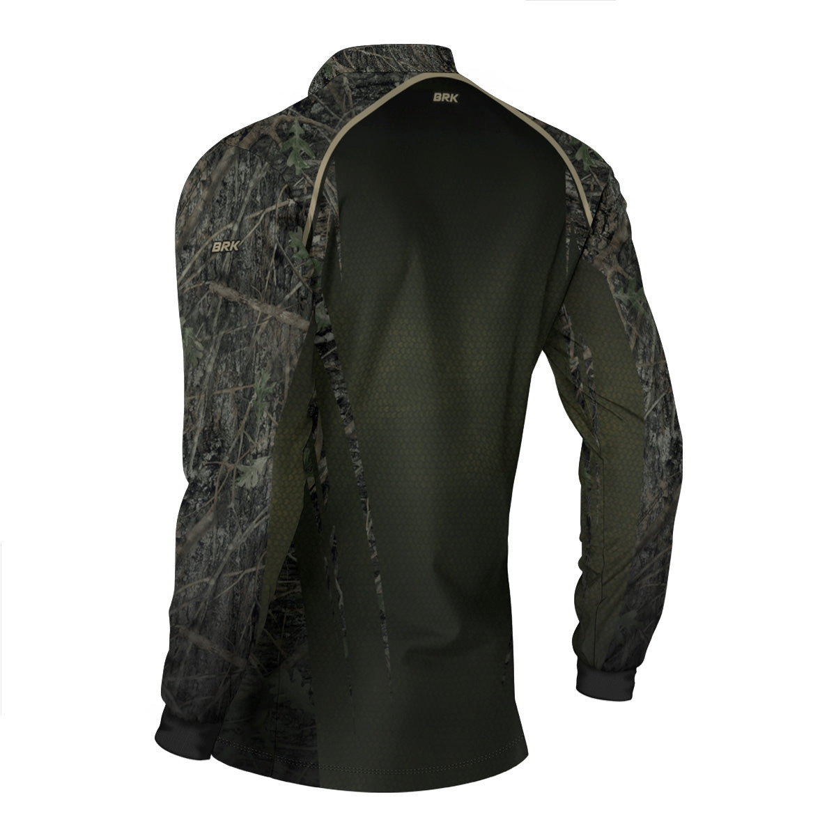 Camisa Agro Brk Camuflada Verde com Proteção Solar UV50+ - Brk Fishing