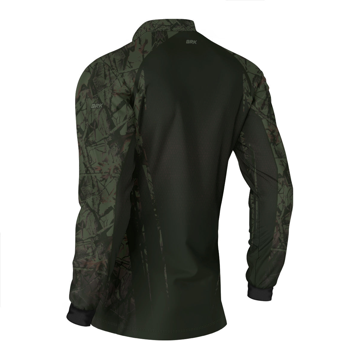 Camisa Agro Brk Camuflada Verde Militar com Proteção Solar UV50+ - Brk Fishing