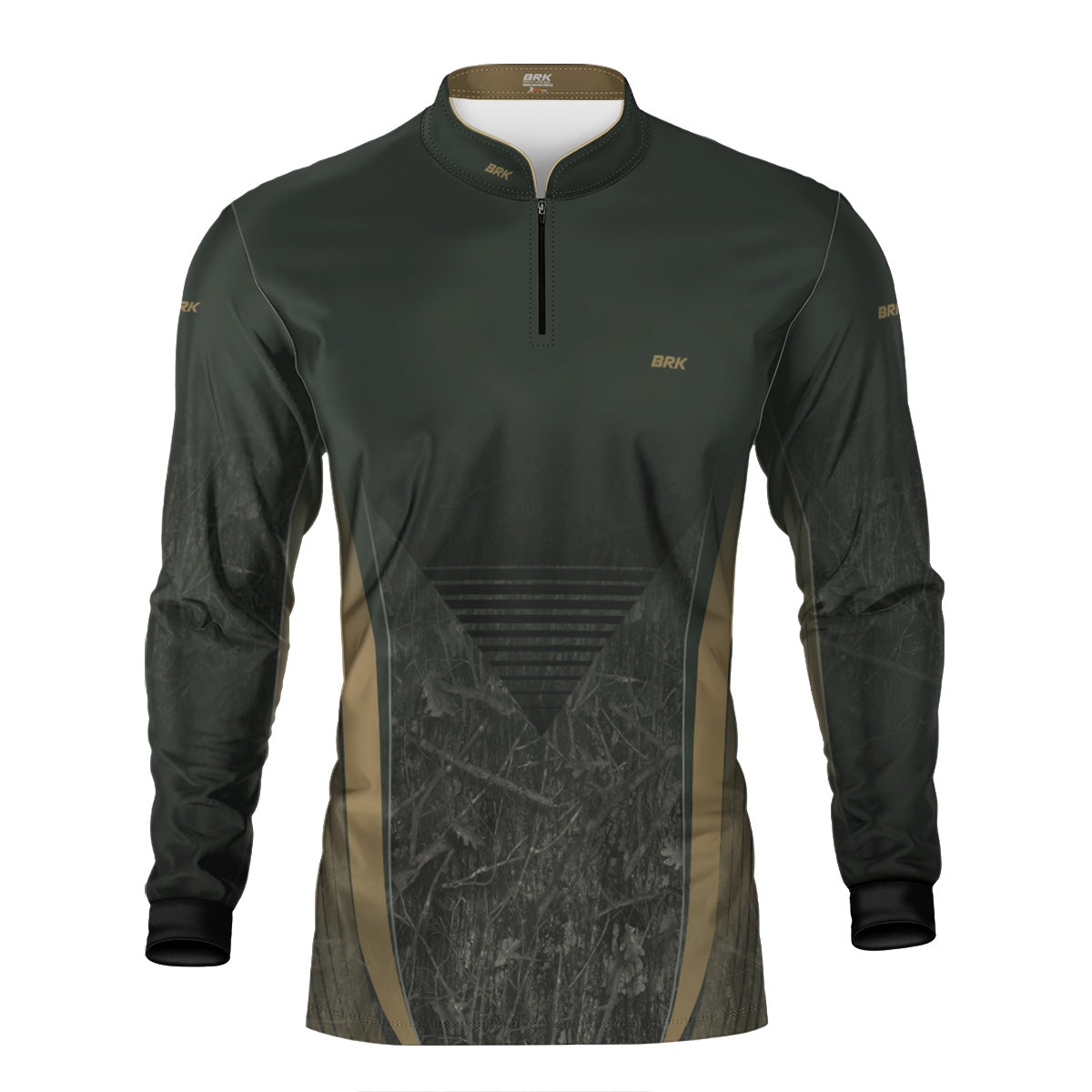 Camisa Agro Brk Camuflada Verde com Proteção Solar UV50+ - Brk Fishing