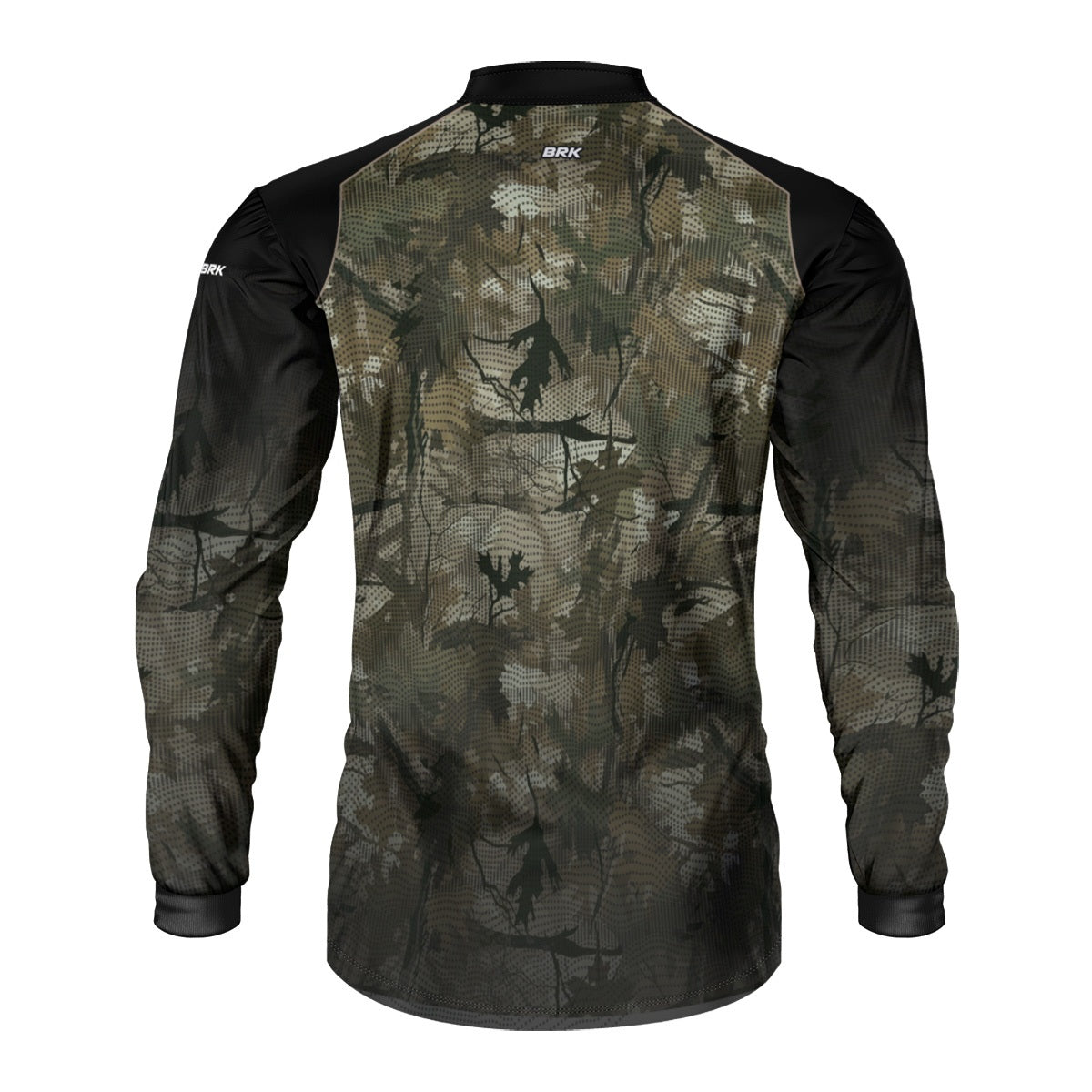 Camisa Agro Brk Camuflada Verde Folhas com Proteção Solar UV50+ - Brk Fishing