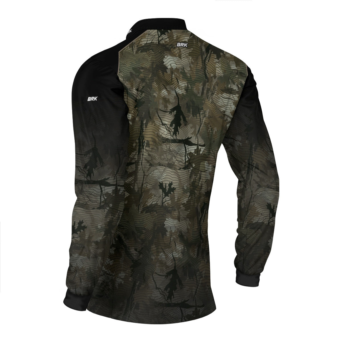 Camisa Agro Brk Camuflada Verde Folhas com Proteção Solar UV50+ - Brk Fishing