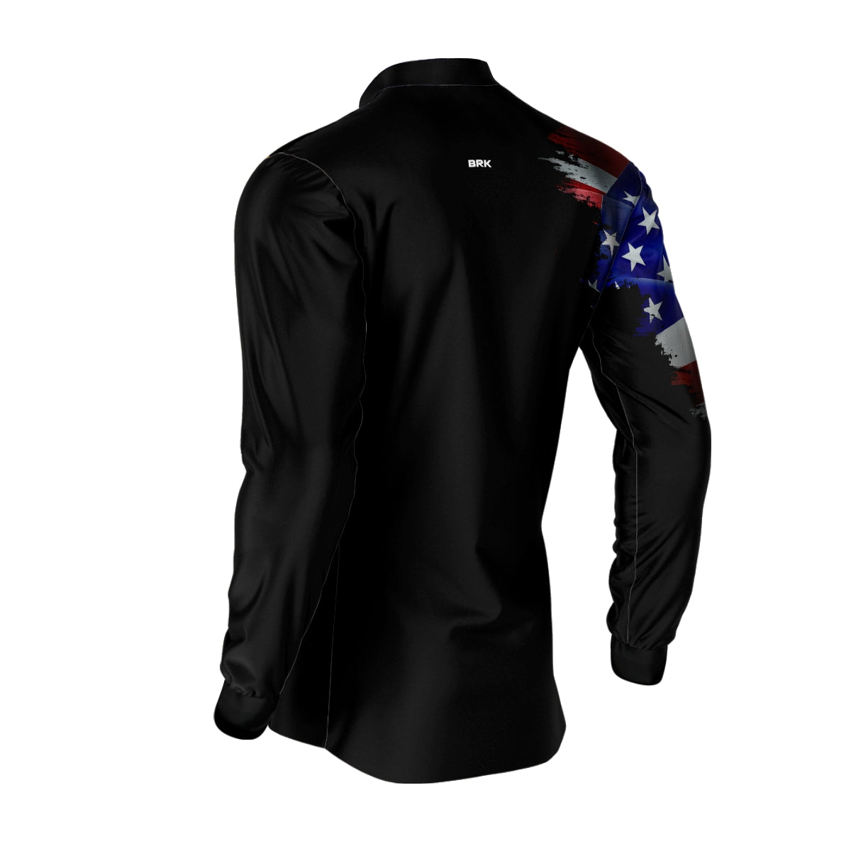 Camisa Agro Brk Bandeira Estados Unidos com Proteção Solar UV50+ - Brk Fishing