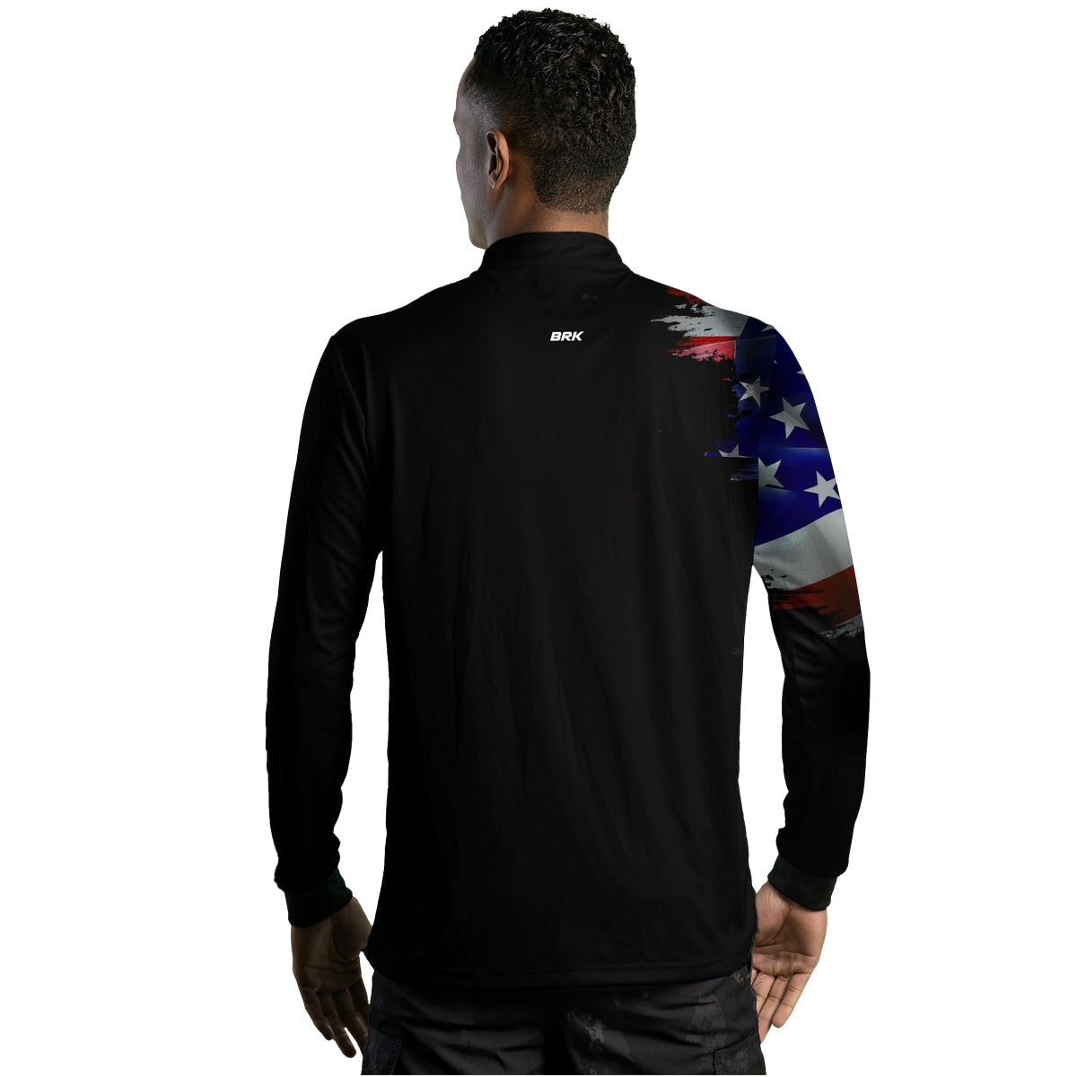 Camisa Agro Brk Bandeira Estados Unidos com Proteção Solar UV50+ - Brk Fishing