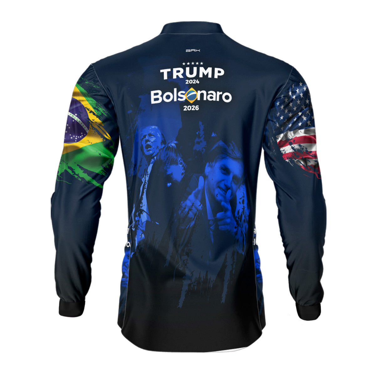 Camisa Agro Brk Trump e Bolsonaro com Proteção Solar UV50+ - Brk Fishing