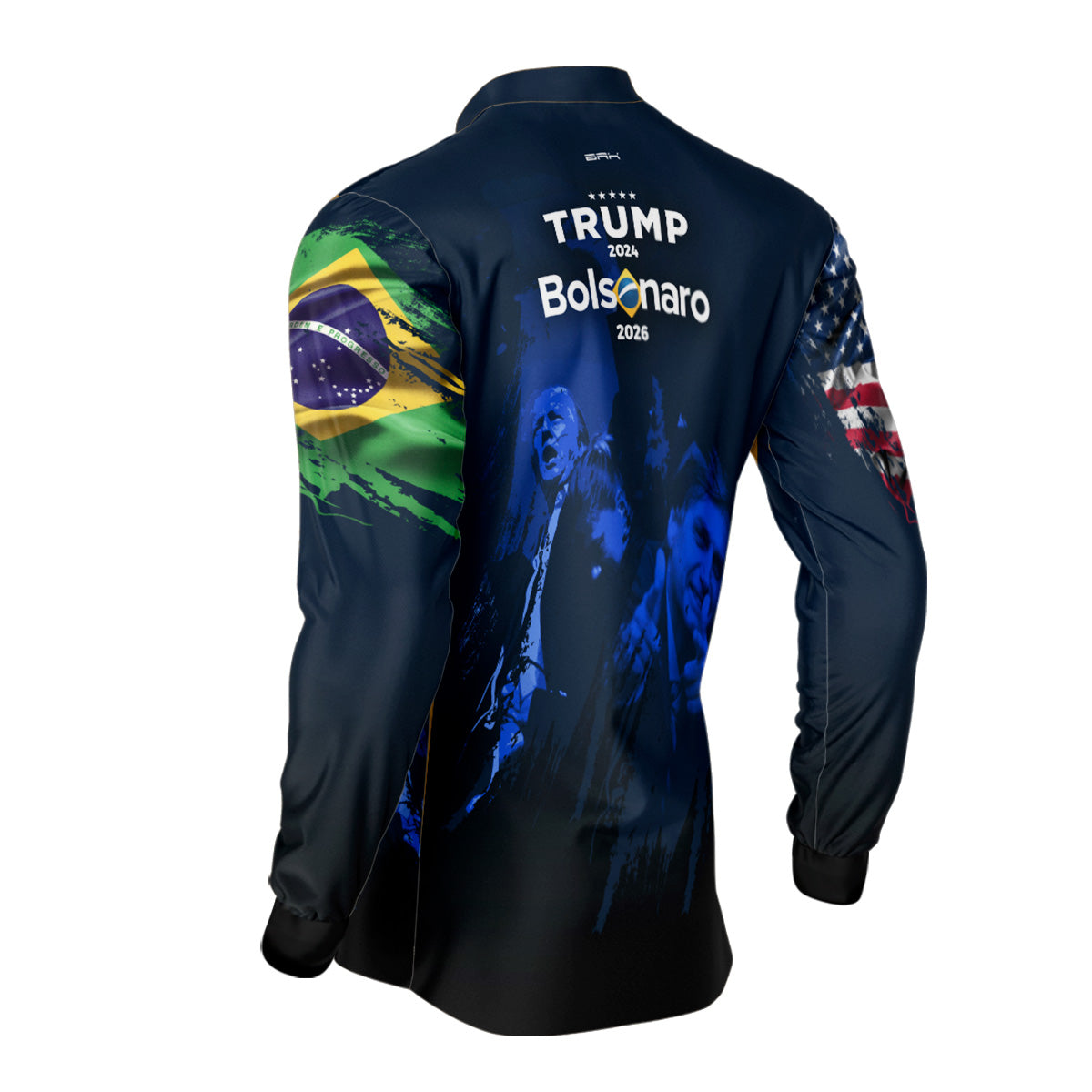 Camisa Agro Brk Trump e Bolsonaro com Proteção Solar UV50+ - Brk Fishing