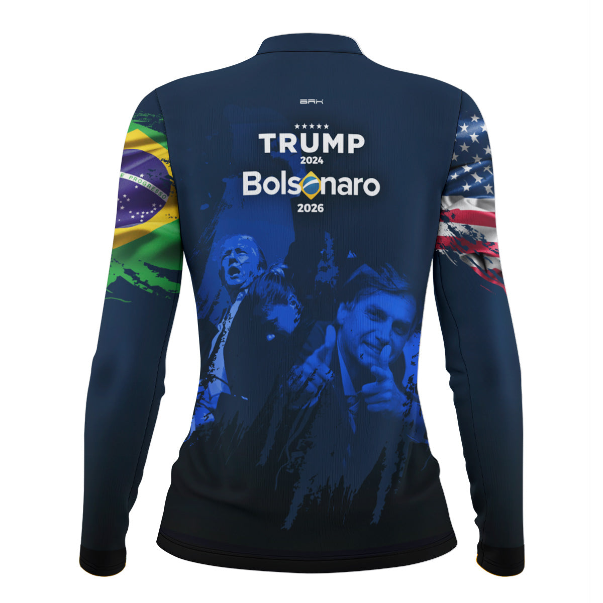 Camisa Agro Feminina Brk Trump e Bolsonaro com Proteção Solar UV50+ - Brk Fishing
