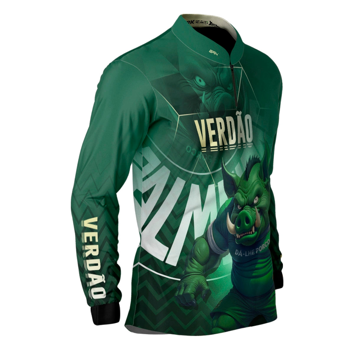 Camisa Brk Escudo Verdão Mascote com Proteção UV50+ - Brk Fishing