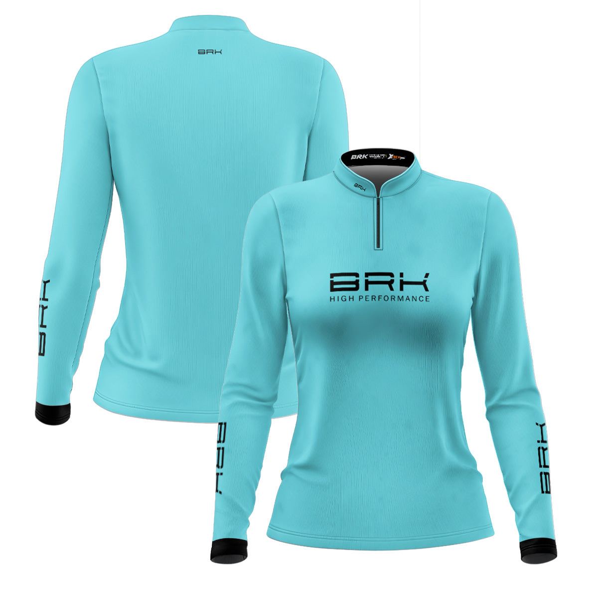 Camisa Agro Feminina Brk Ciano com Proteção Solar UV50+ - Brk Fishing