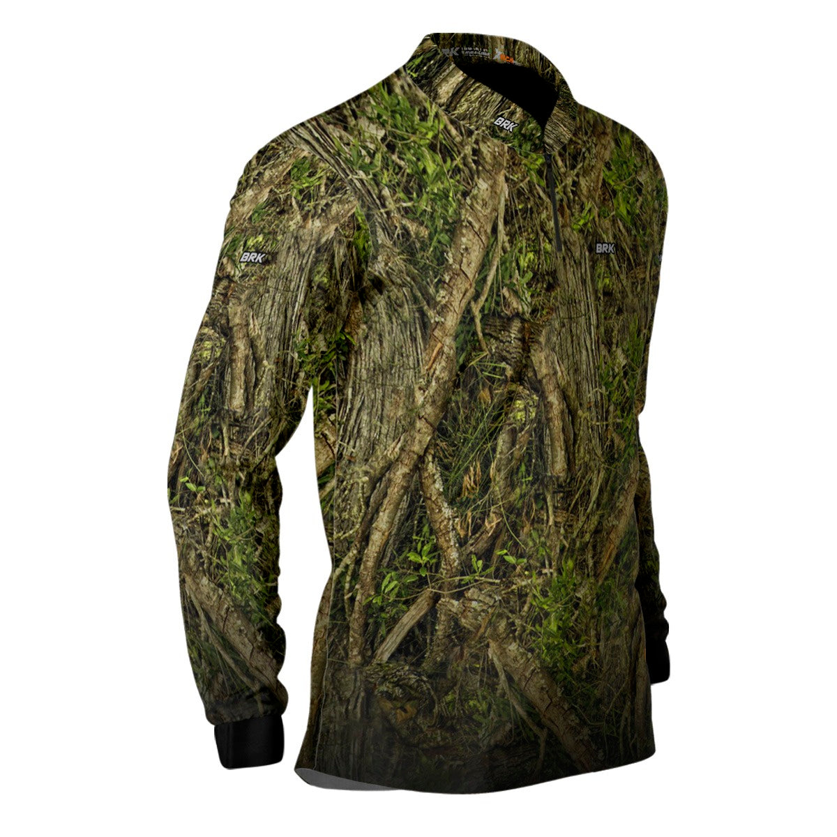 Camisa de Pesca Brk Camuflada Stealth Series 2.0 com Proteção Solar UV50+ - Brk Fishing