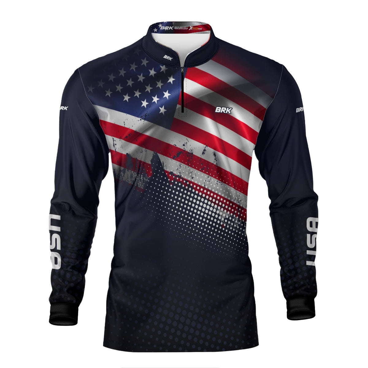 Camisa Agro Brk Estados Unidos com Proteção Solar UV50+ - Brk Fishing