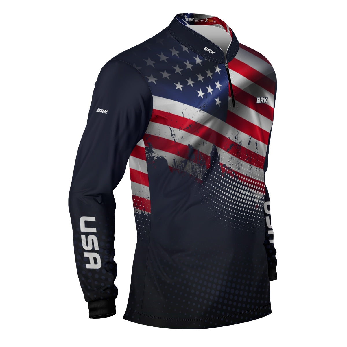 Camisa Agro Brk Estados Unidos com Proteção Solar UV50+ - Brk Fishing