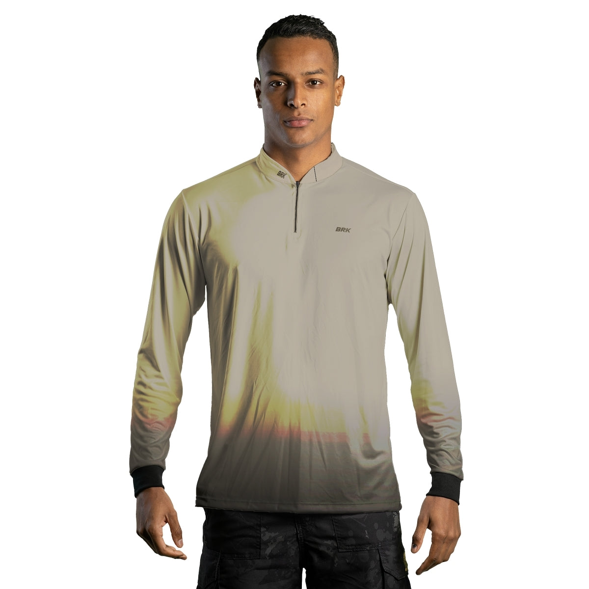 Camisa Agro Brk Unissex Basic Areia com Proteção Solar UV50+ - Brk Fishing