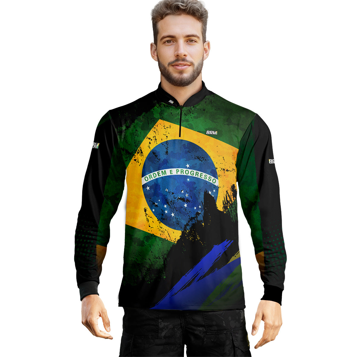 Camisa do Brasil Brk Preta II com Proteção Solar UV50+