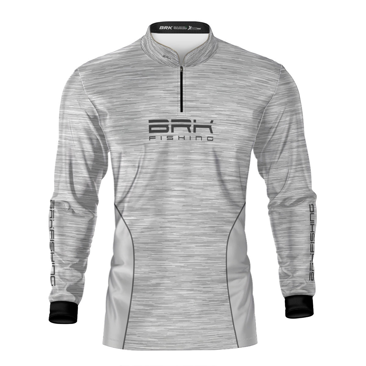 Camisa de Pesca Brk Fishing Branco Mesclado com UV50+ - Brk Fishing