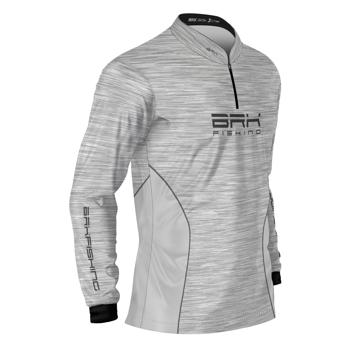 Camisa de Pesca Brk Fishing Branco Mesclado com UV50+ - Brk Fishing