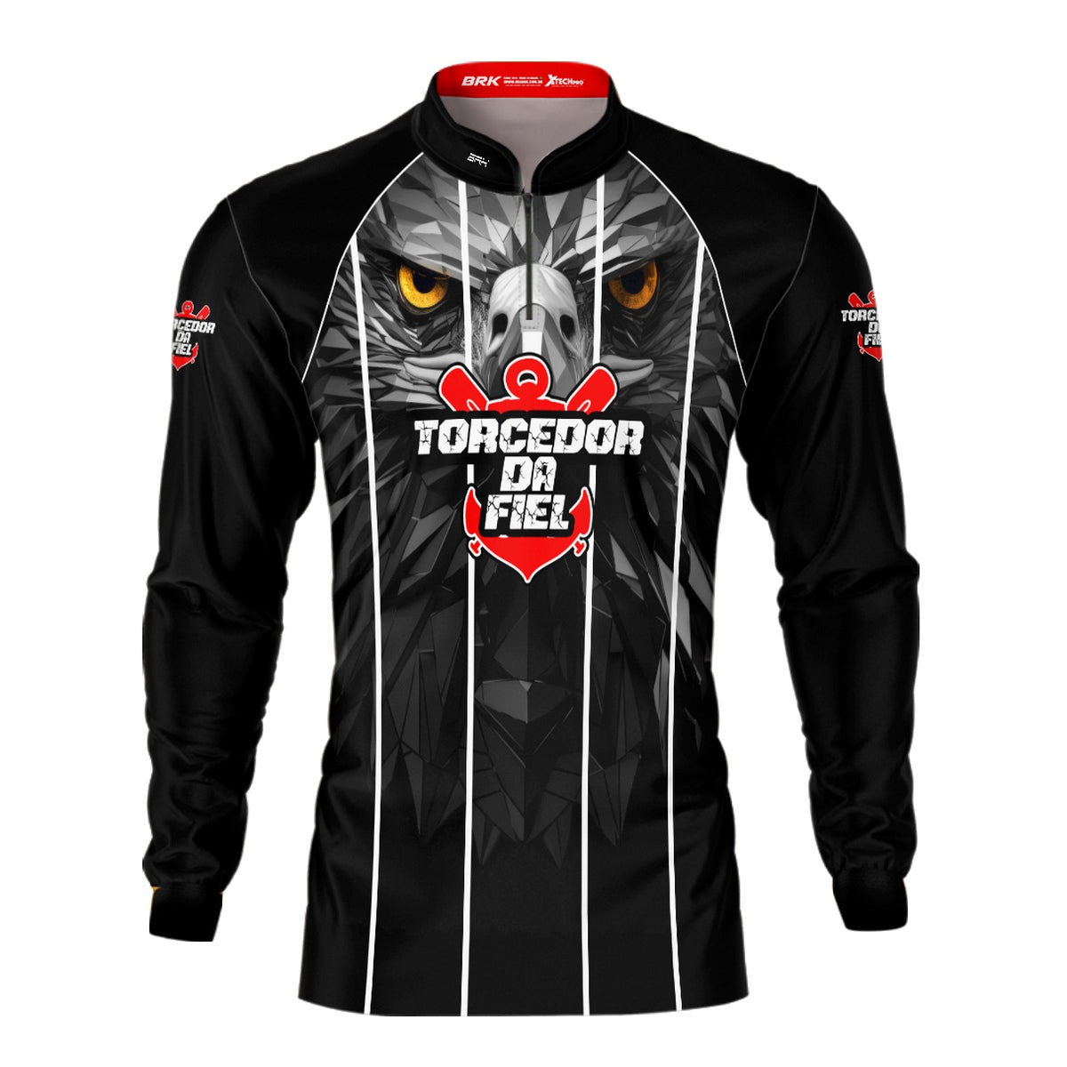 Camisa Motociclismo Brk Mascote Torcedor Da Fiel com Proteção Solar UV50+ - Brk Fishing