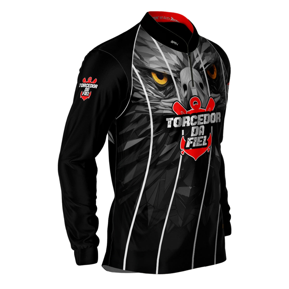 Camisa Motociclismo Brk Mascote Torcedor Da Fiel com Proteção Solar UV50+ - Brk Fishing