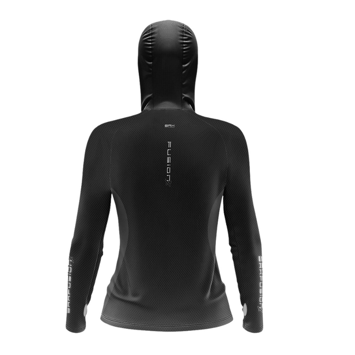 Camisa FusionX Feminina Brk Clean Preta e Proteção Solar UV50+ - Brk Fishing